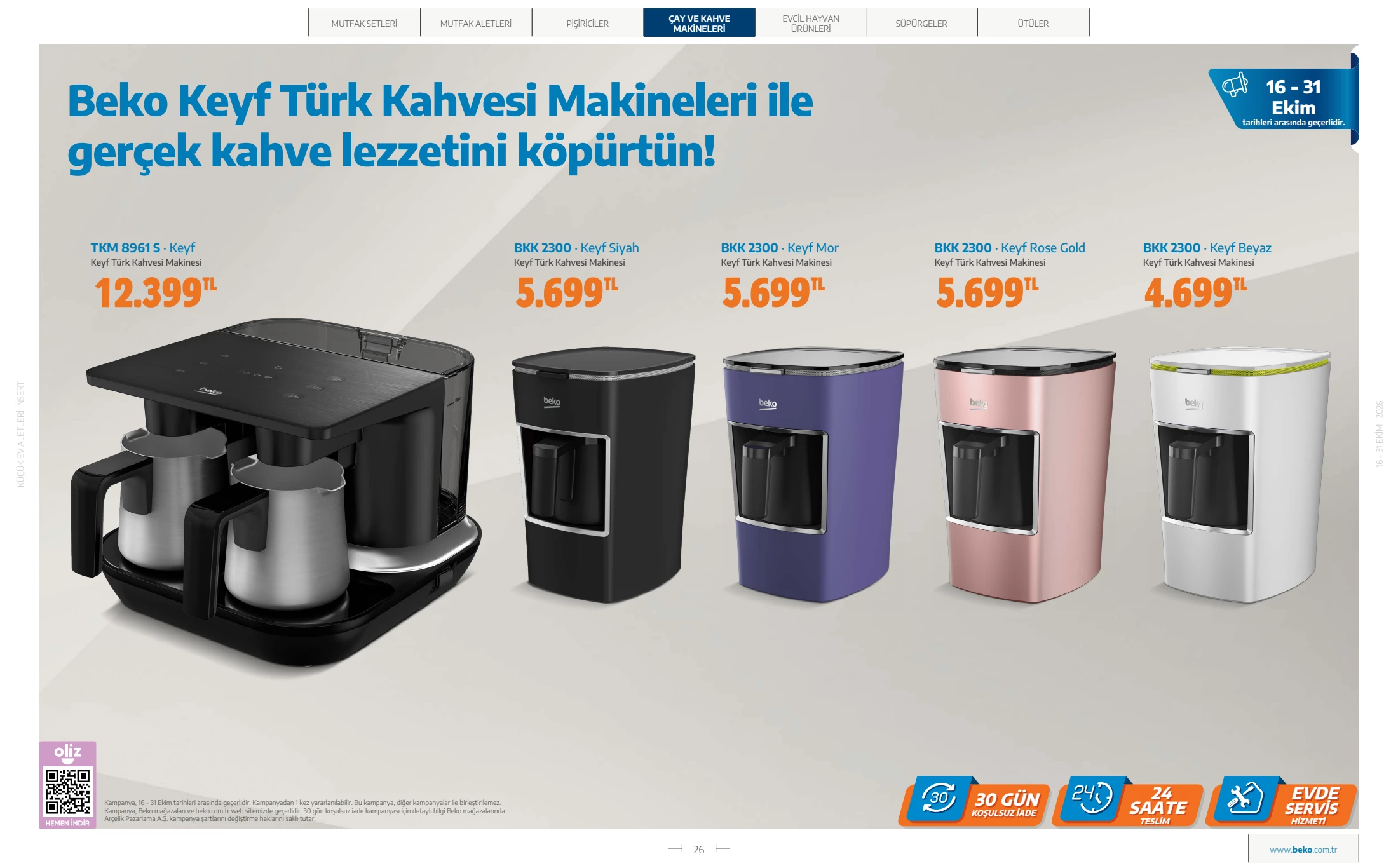 Beko Beko Küçük Ev Aletleri Kataloğu, 26. sayfa