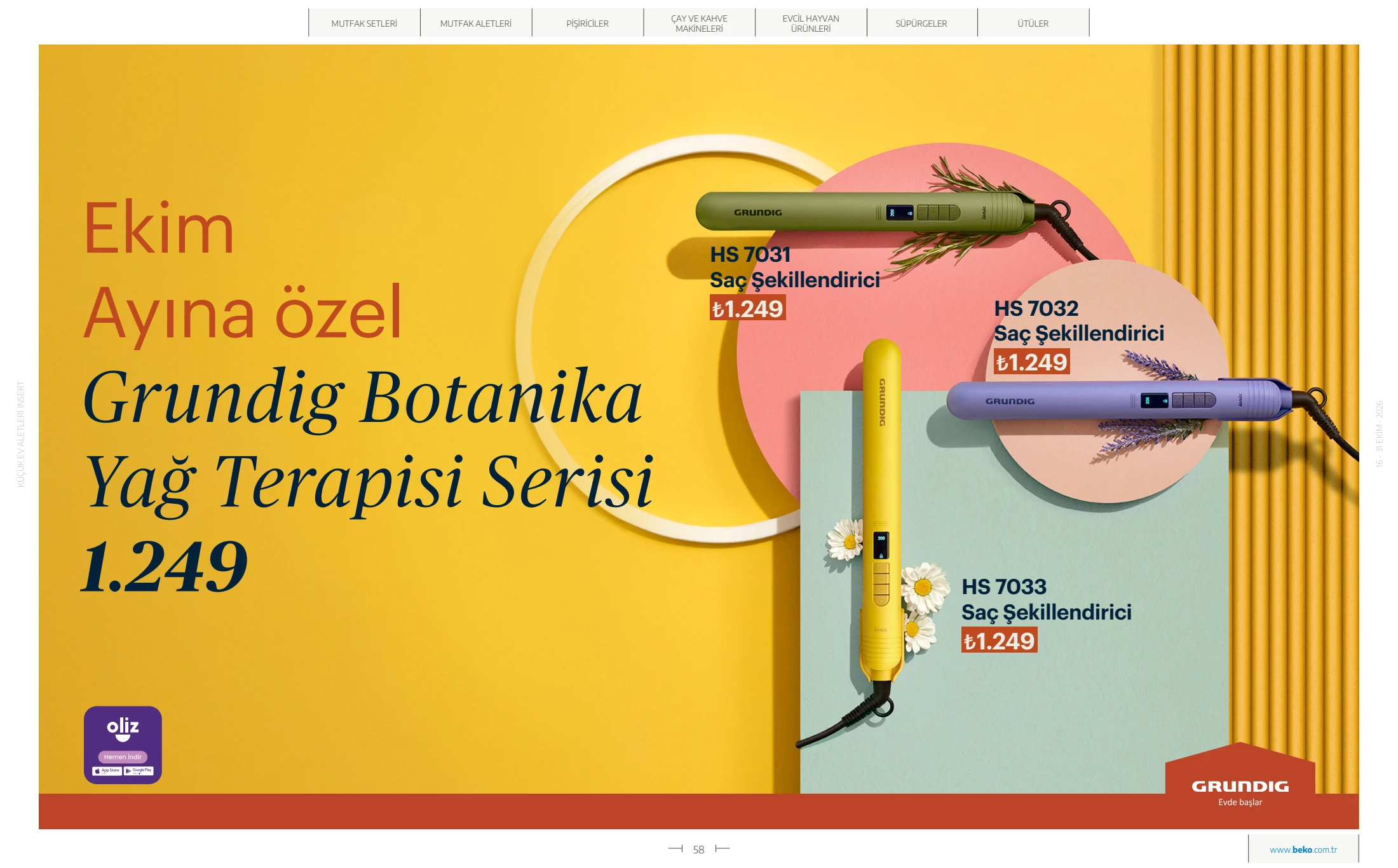 Beko Beko Küçük Ev Aletleri Kataloğu, 58. sayfa