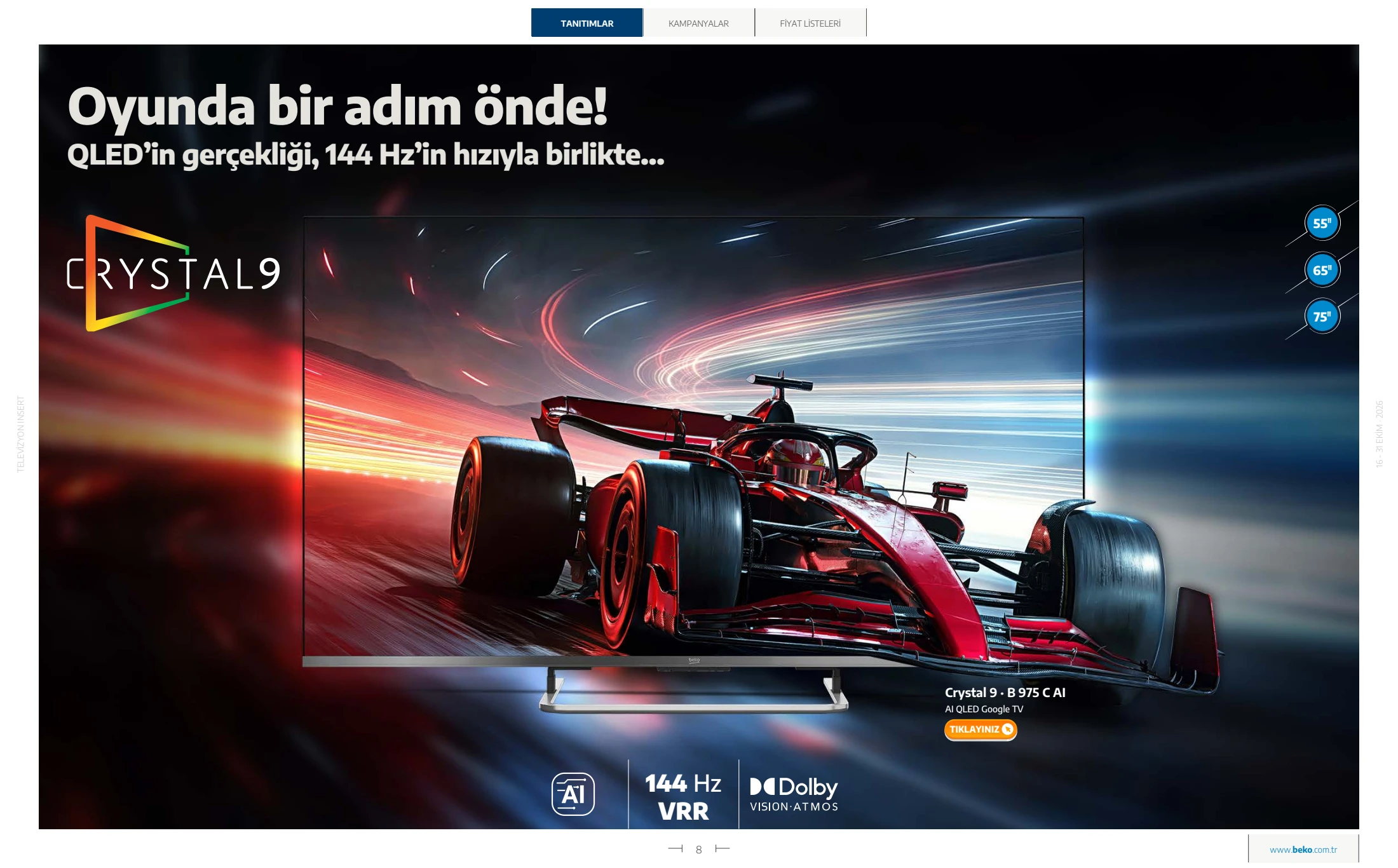 Beko Beko Televizyon Kataloğu, 8. sayfa
