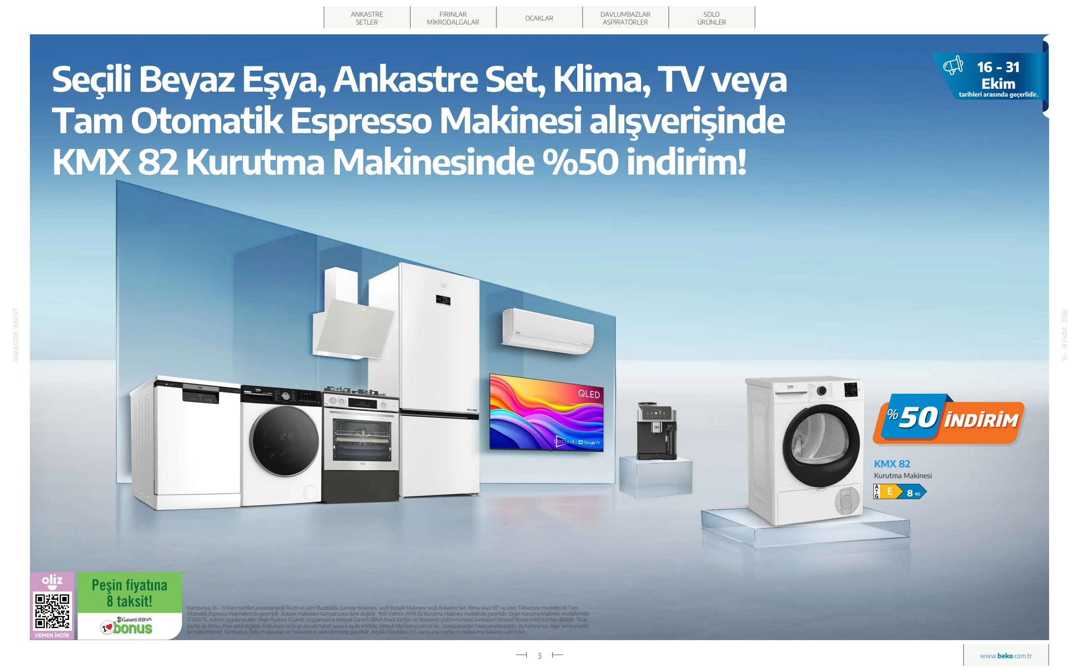 Beko Beko Pişiriciler Kataloğu, 3. sayfa