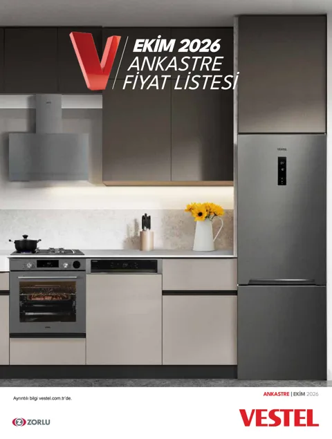 Vestel Ankastre Ürünler Broşürü broşür kapağı