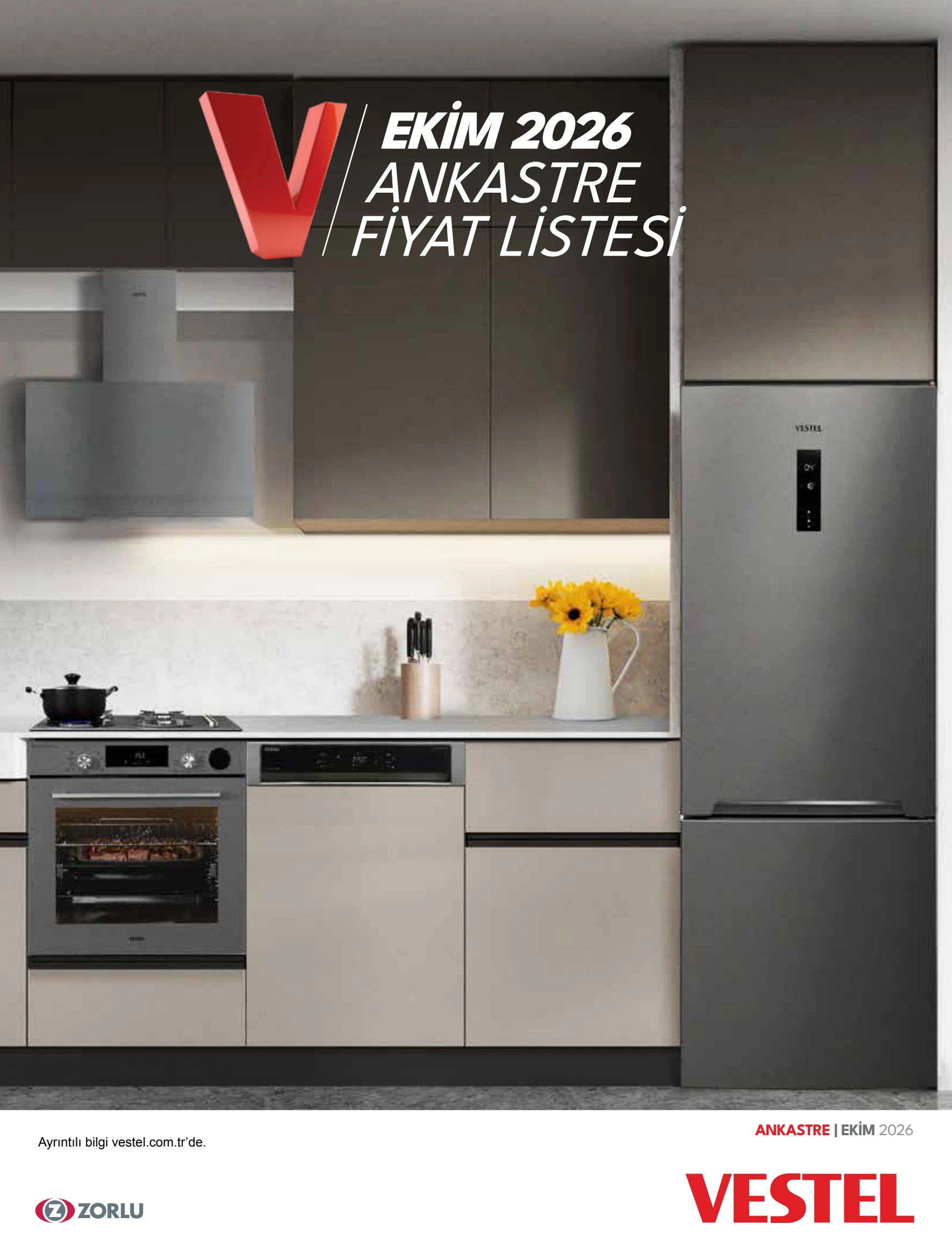 Vestel Ankastre Ürünler Broşürü, 1. sayfa