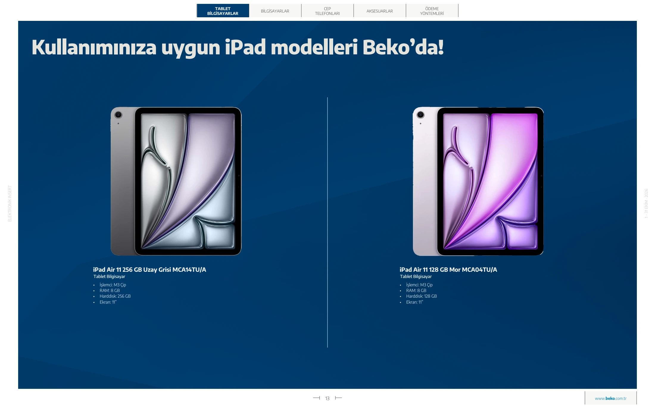 Beko Beko Elektronik Kataloğu, 13. sayfa
