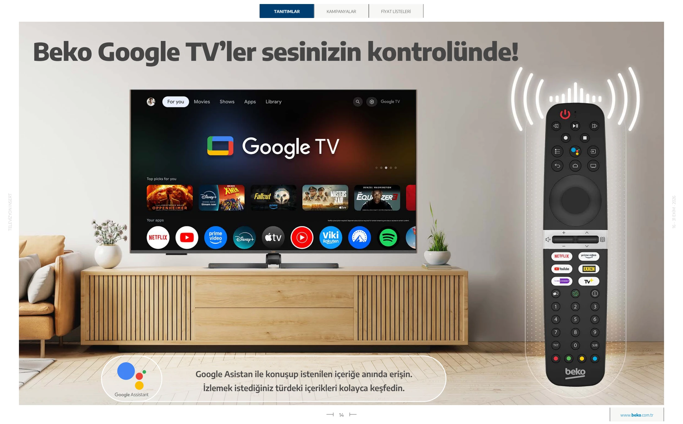 Beko Beko Televizyon Kataloğu, 14. sayfa