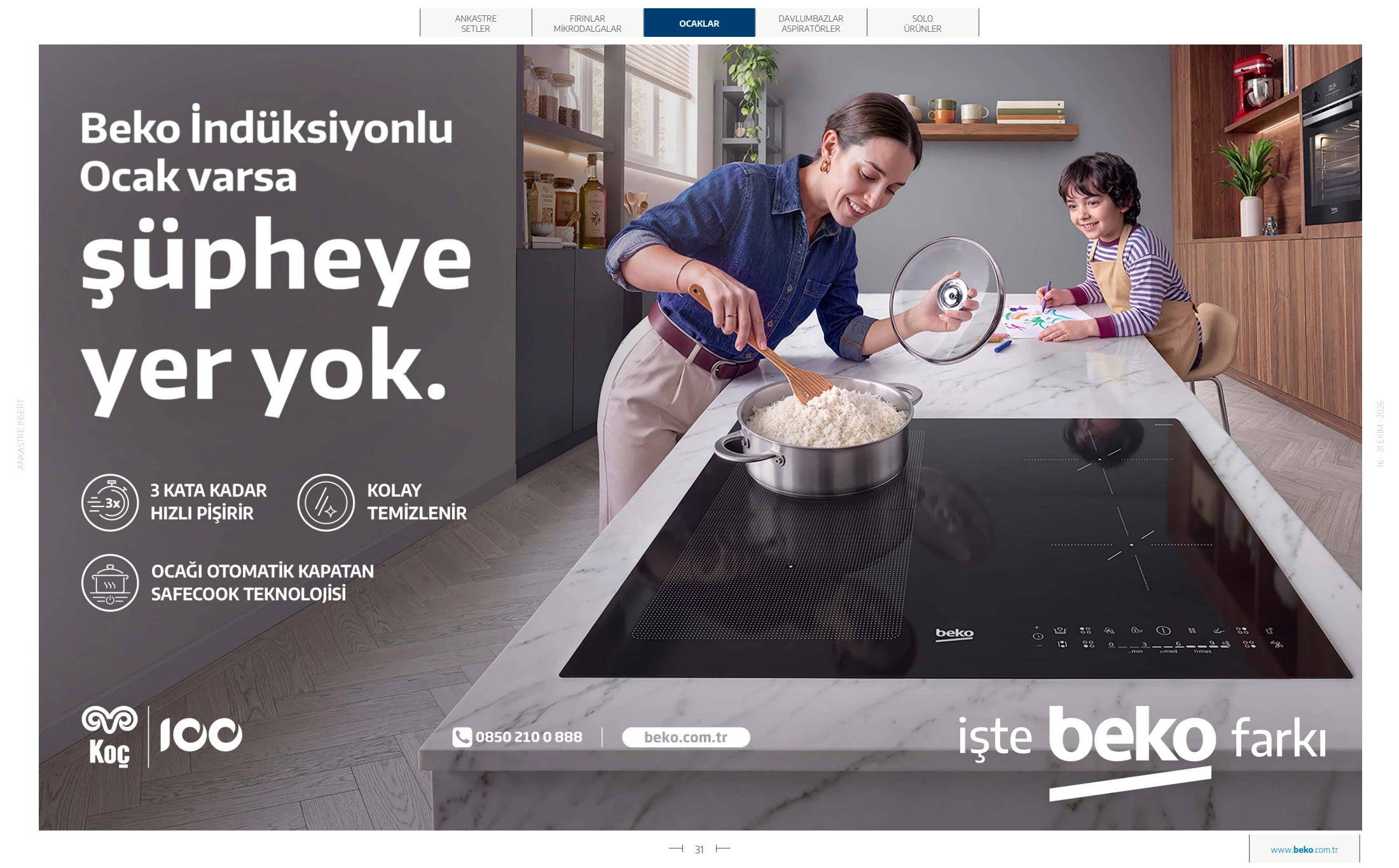 Beko Beko Pişiriciler Kataloğu, 31. sayfa