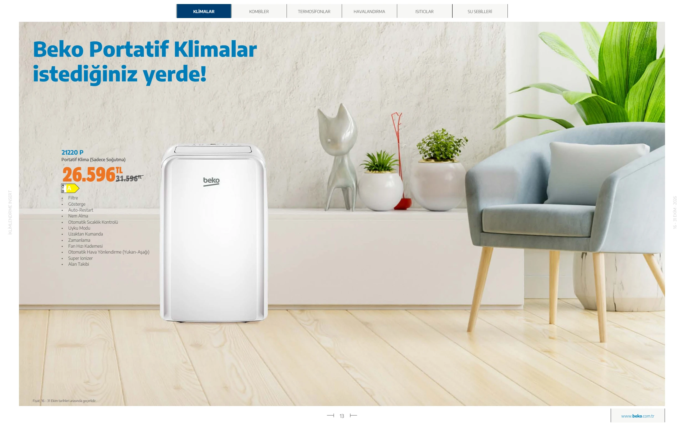 Beko Beko İklimlendirme Kataloğu, 13. sayfa