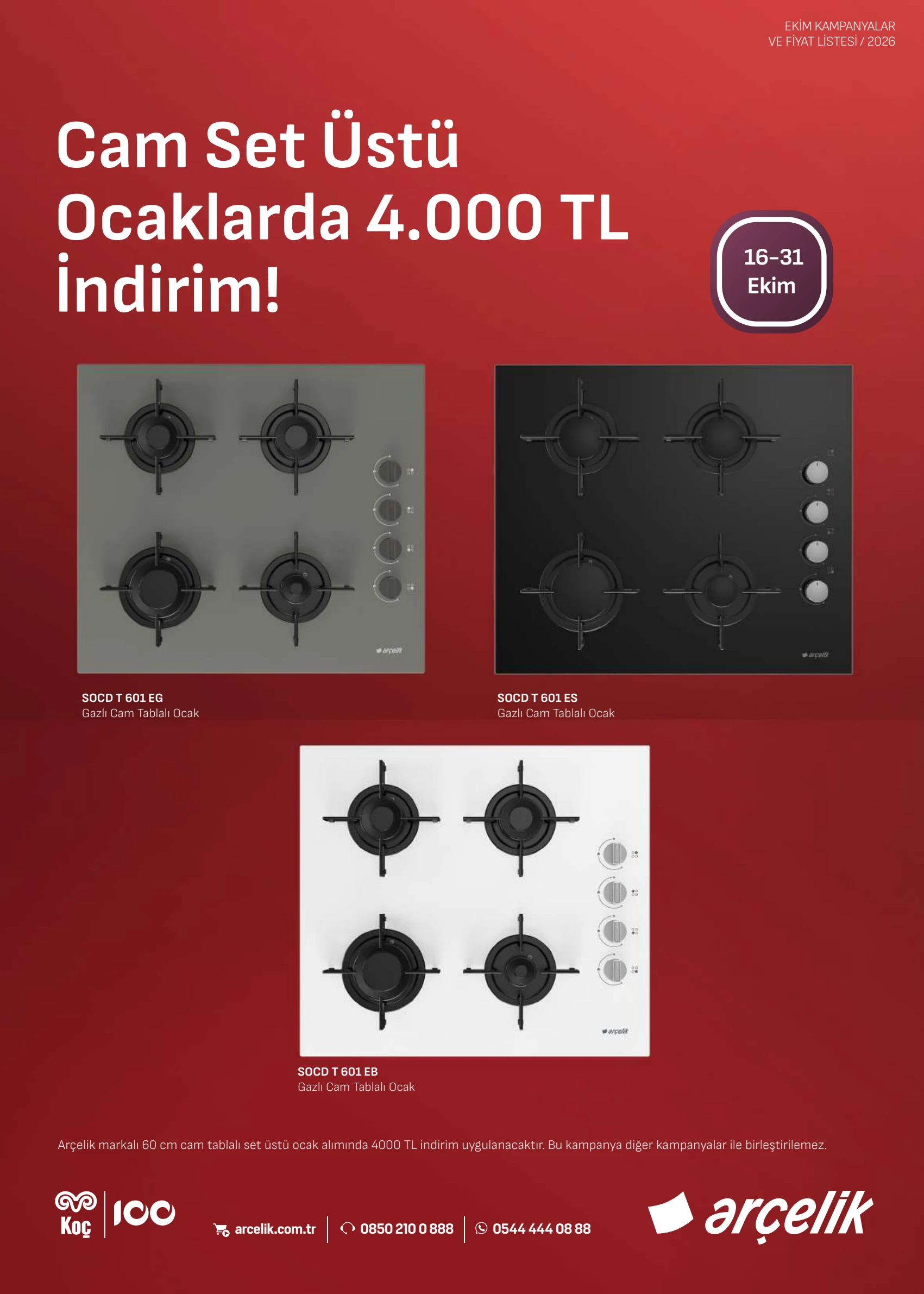 Arçelik Arcelik Ankastre Kataloğu, 6. sayfa