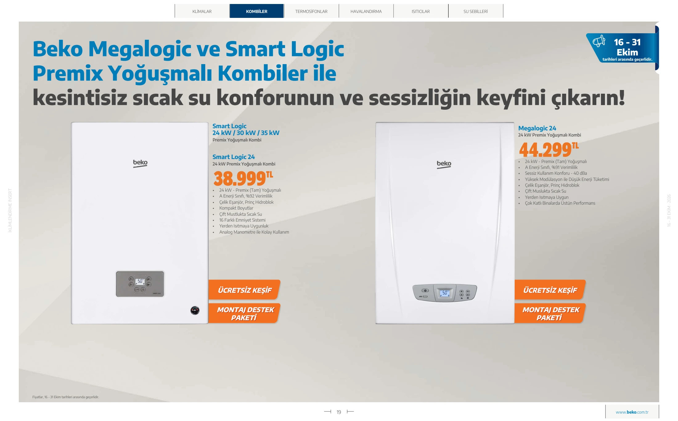 Beko Beko İklimlendirme Kataloğu, 19. sayfa