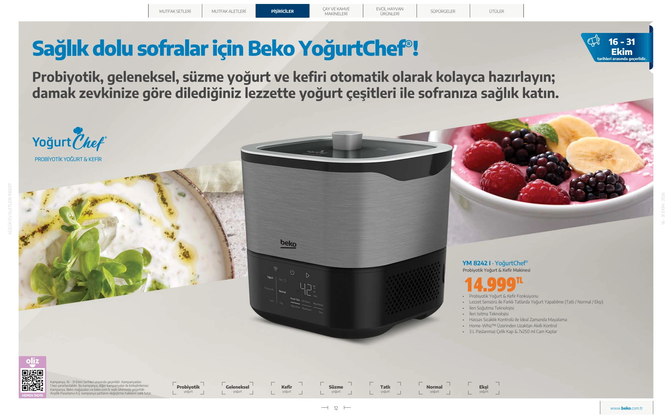 Beko Beko Küçük Ev Aletleri Kataloğu, 12. sayfa
