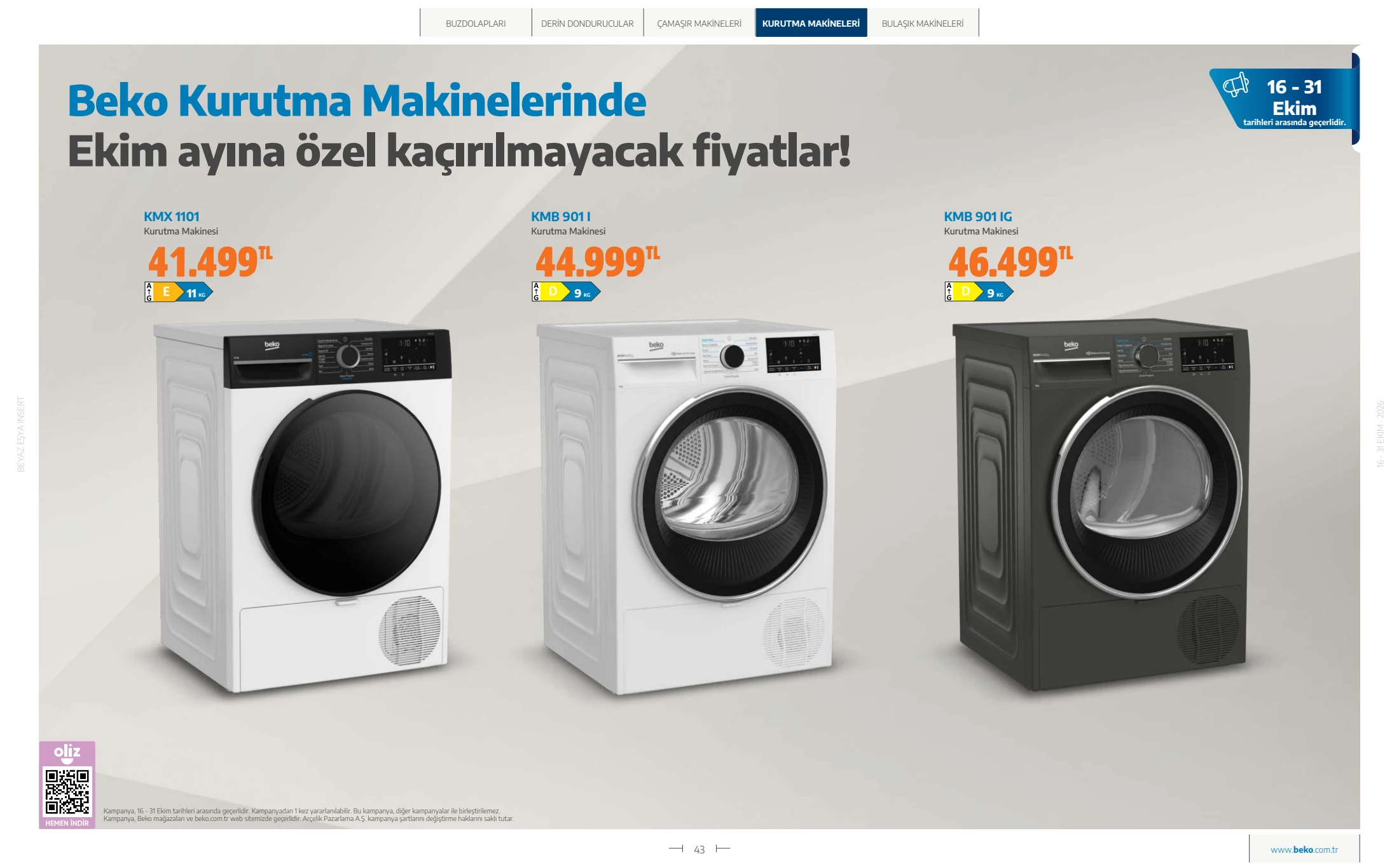 Beko Beko Beyaz Eşya Kataloğu, 43. sayfa