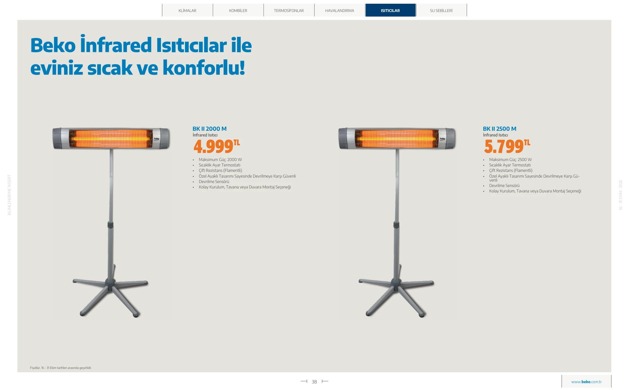Beko Beko İklimlendirme Kataloğu, 38. sayfa