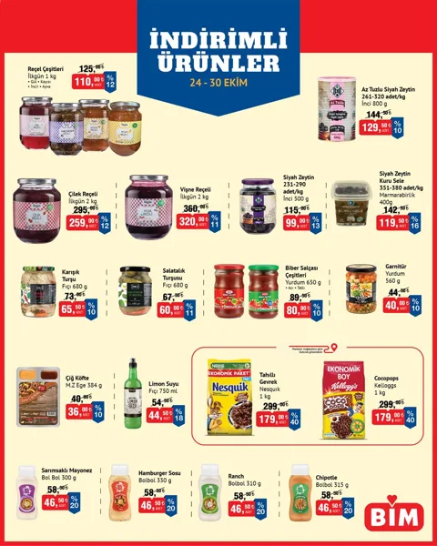 BİM İndirim Broşürü broşür kapağı
