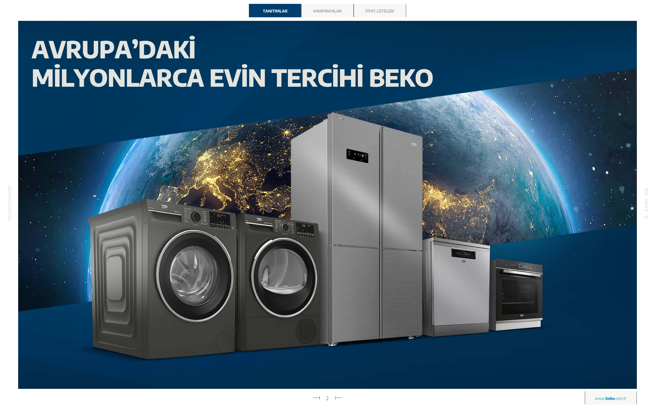 Beko Beko Televizyon Kataloğu, 2. sayfa