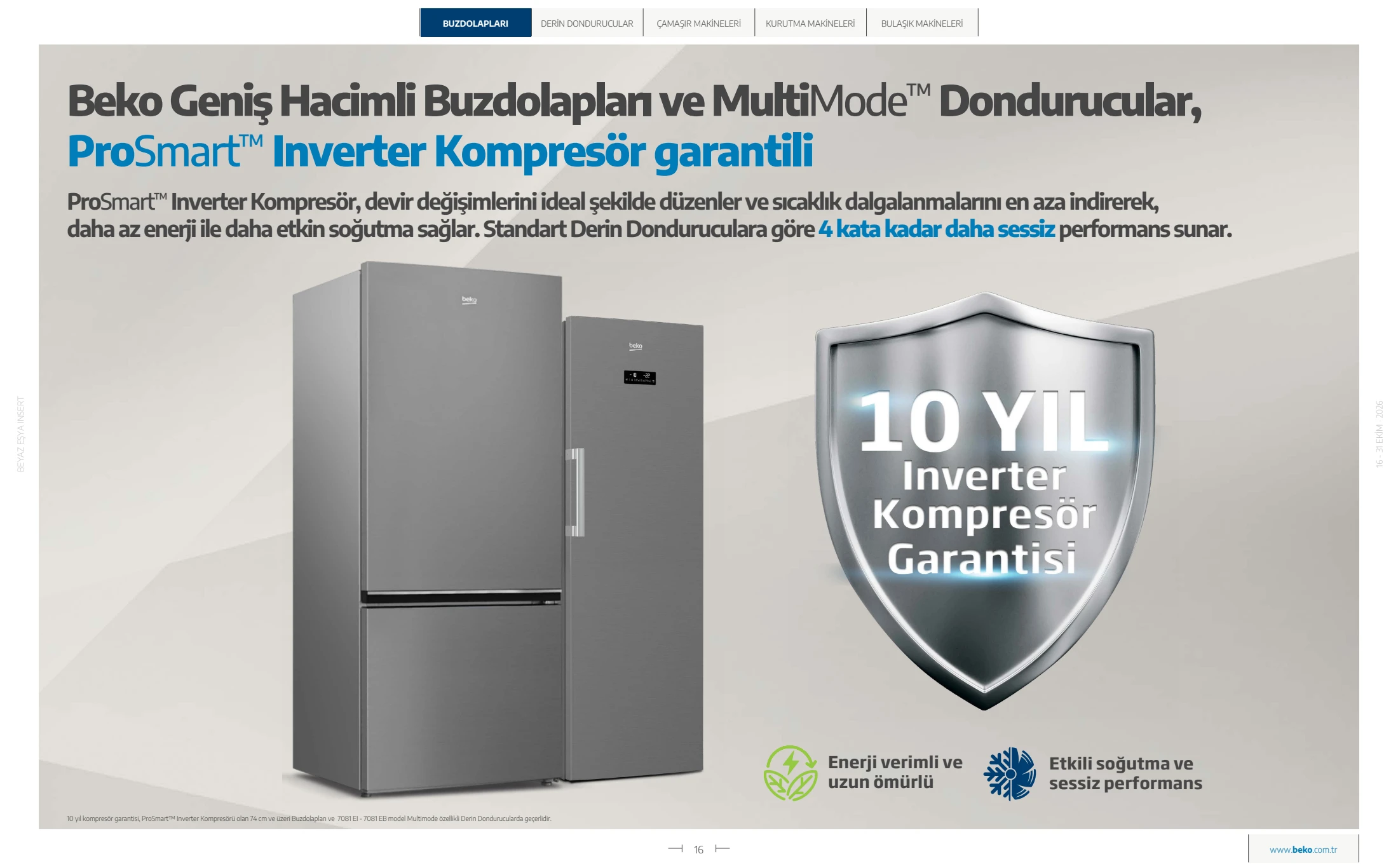 Beko Beko Beyaz Eşya Kataloğu, 16. sayfa