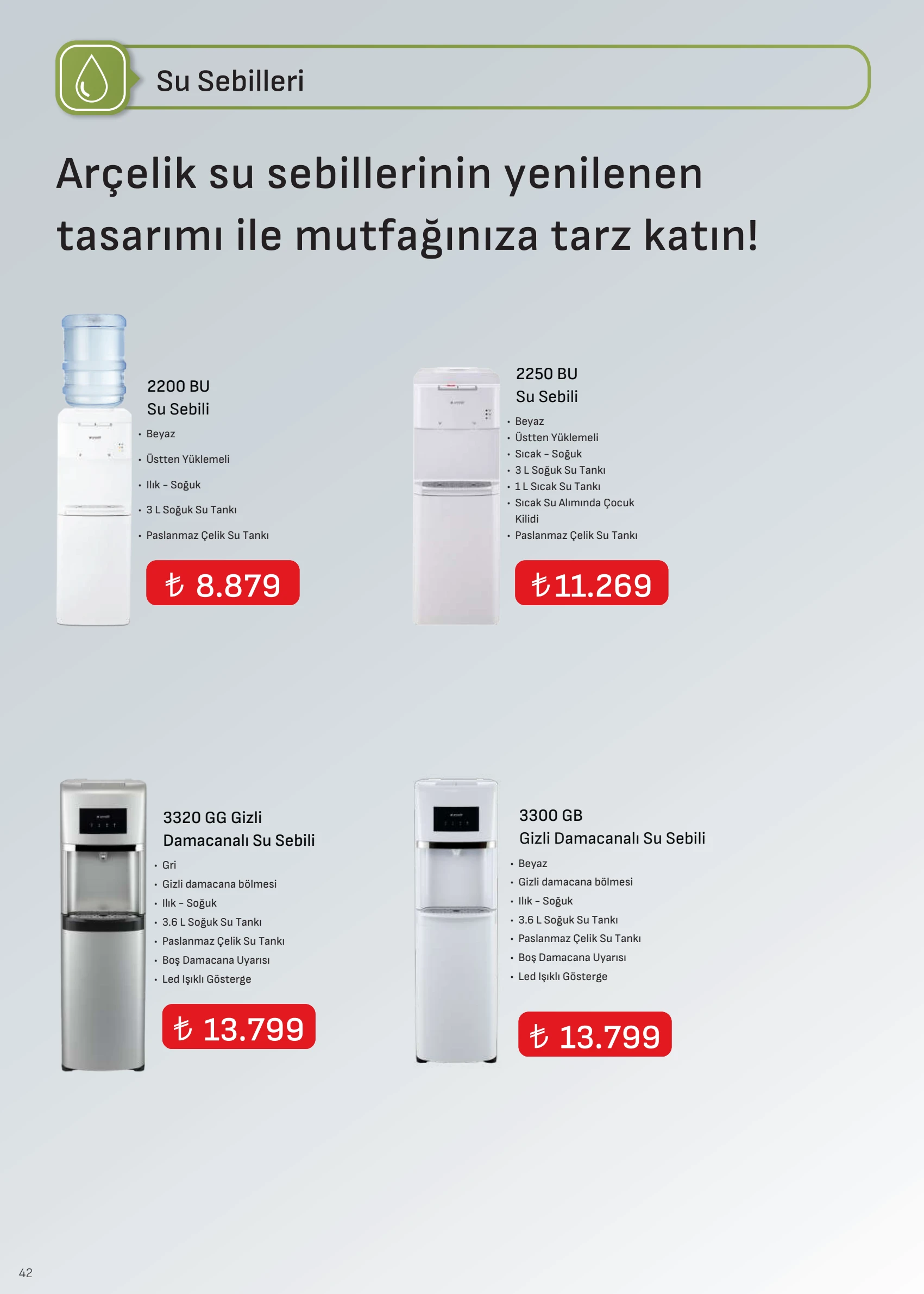 Arçelik Arçelik İklimlendirme Kataloğu, 42. sayfa