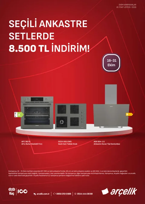 Arçelik Arcelik Ankastre Kataloğu broşür kapağı