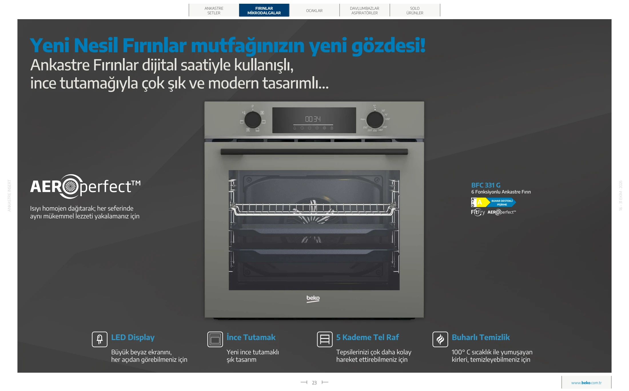 Beko Beko Pişiriciler Kataloğu, 23. sayfa