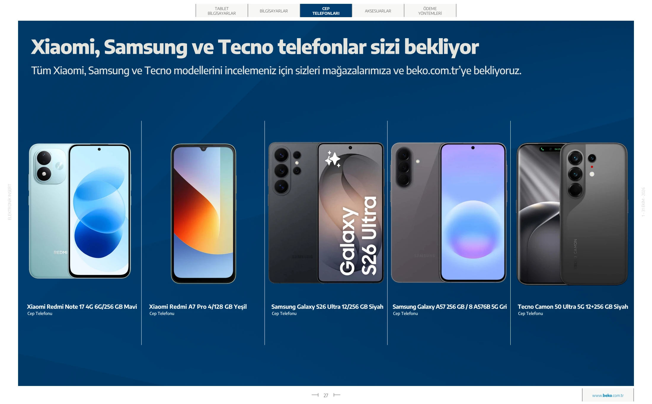 Beko Beko Elektronik Kataloğu, 27. sayfa