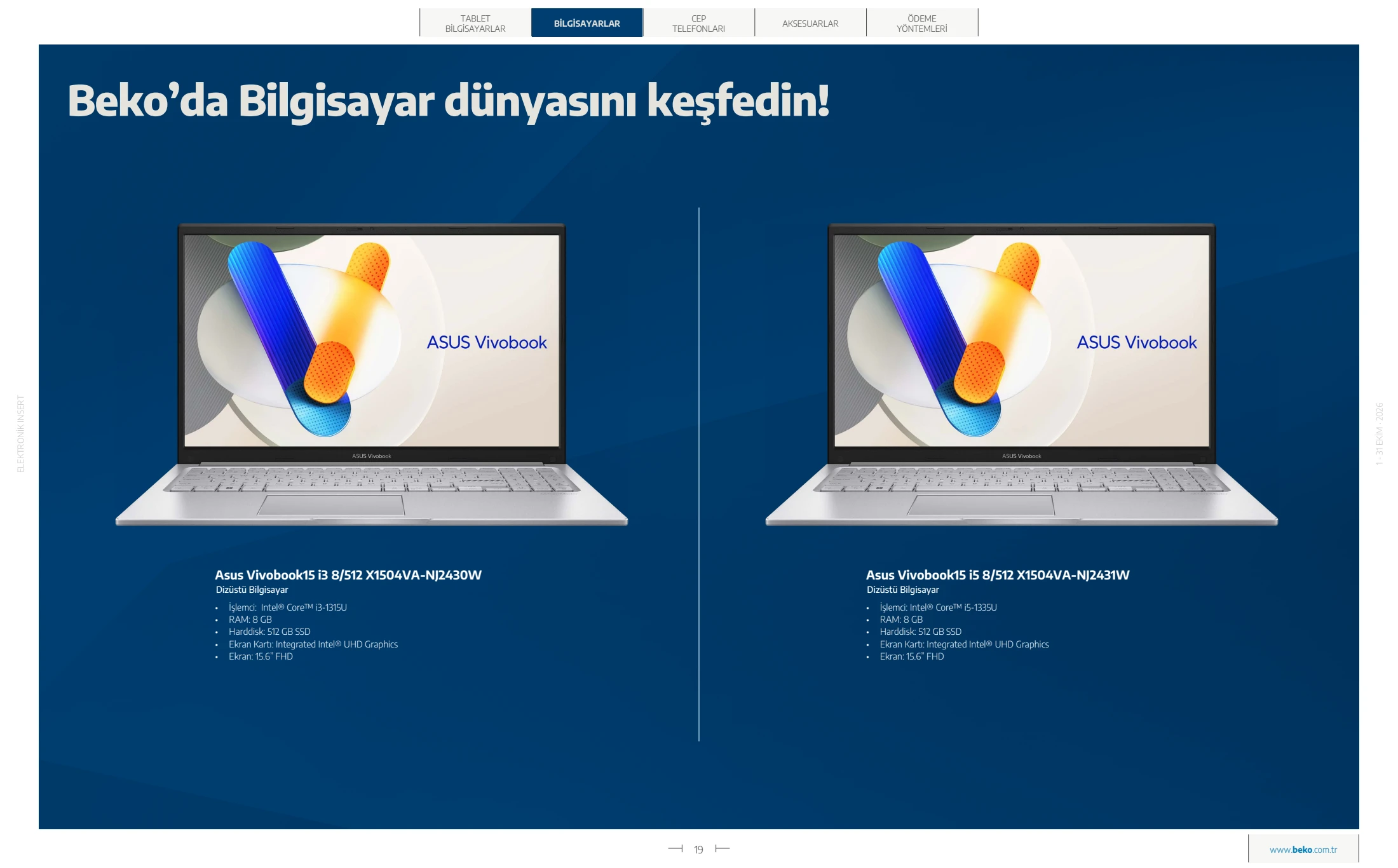 Beko Beko Elektronik Kataloğu, 19. sayfa