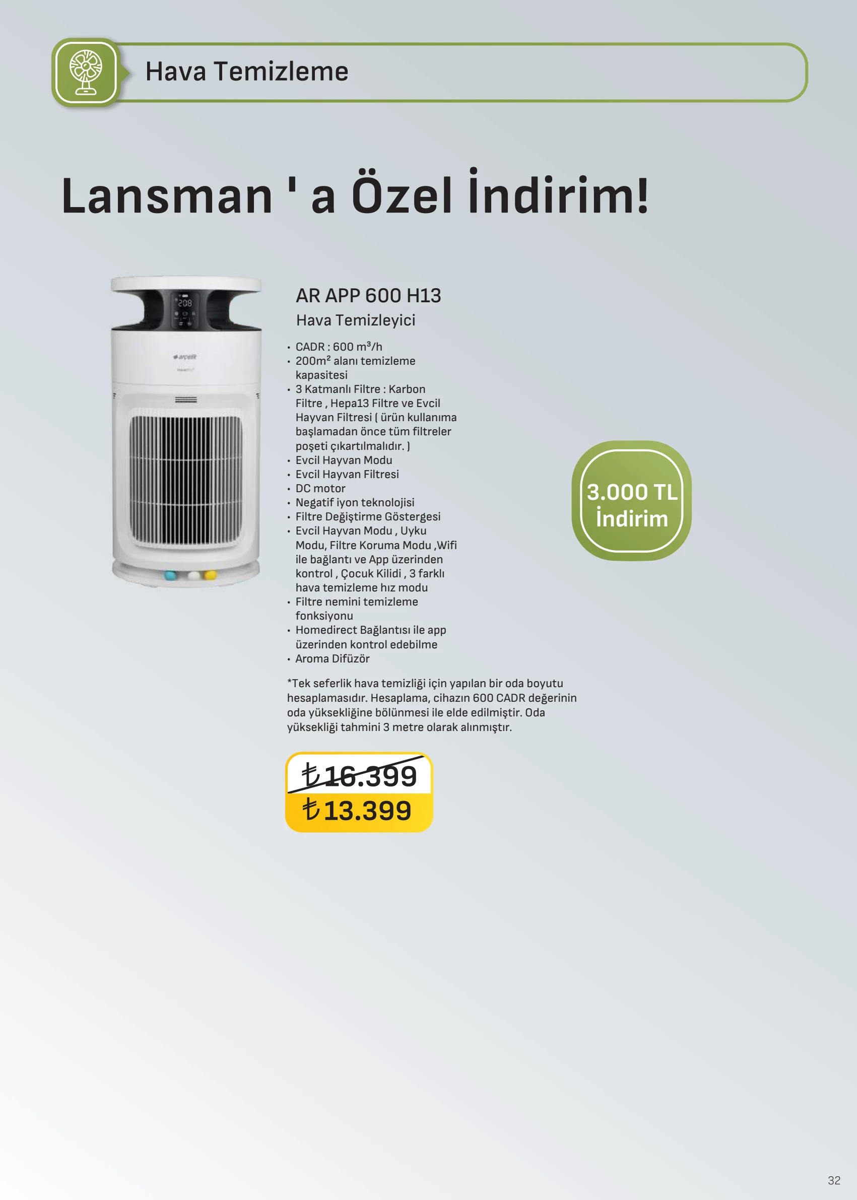 Arçelik Arçelik İklimlendirme Kataloğu, 32. sayfa