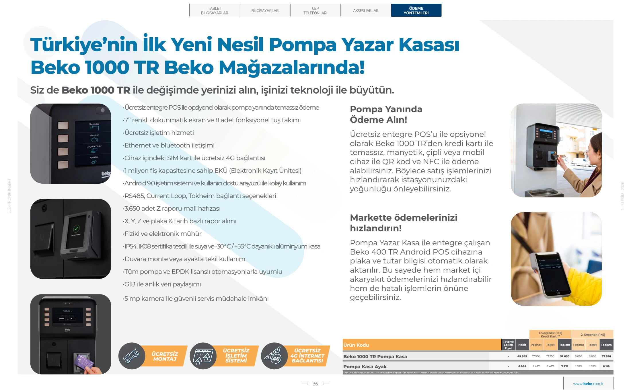 Beko Beko Elektronik Kataloğu, 36. sayfa