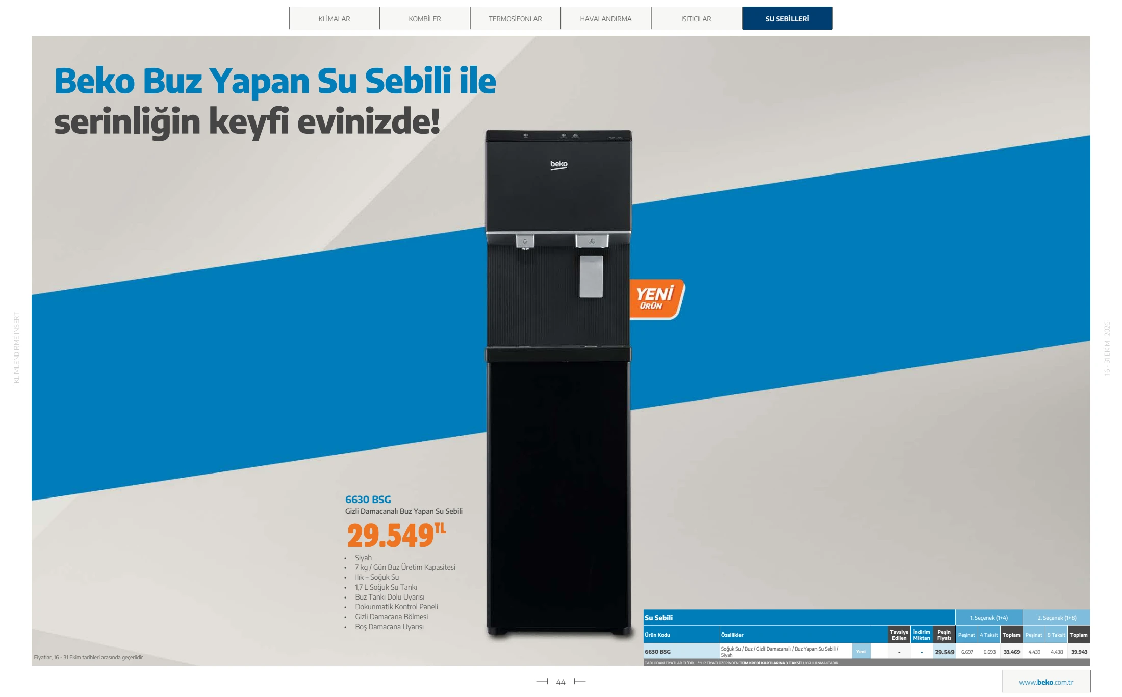 Beko Beko İklimlendirme Kataloğu, 44. sayfa