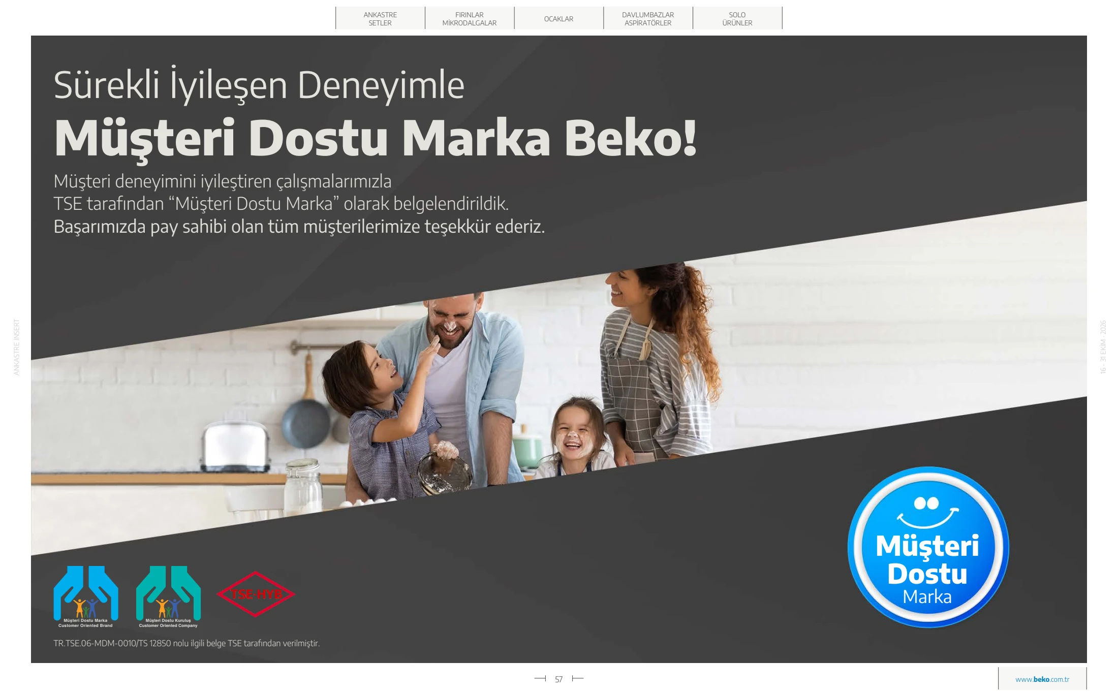 Beko Beko Pişiriciler Kataloğu, 57. sayfa