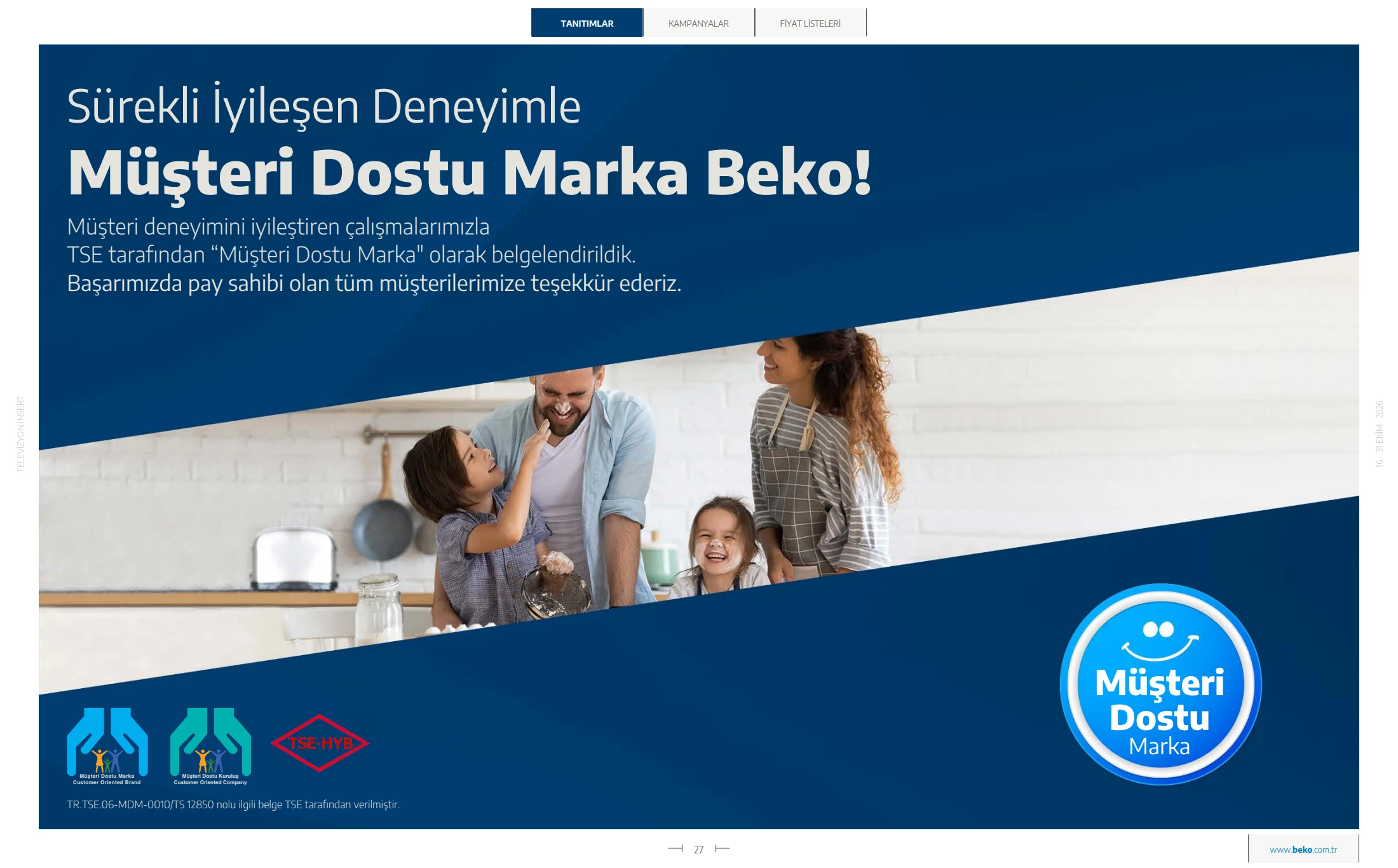 Beko Beko Televizyon Kataloğu, 27. sayfa