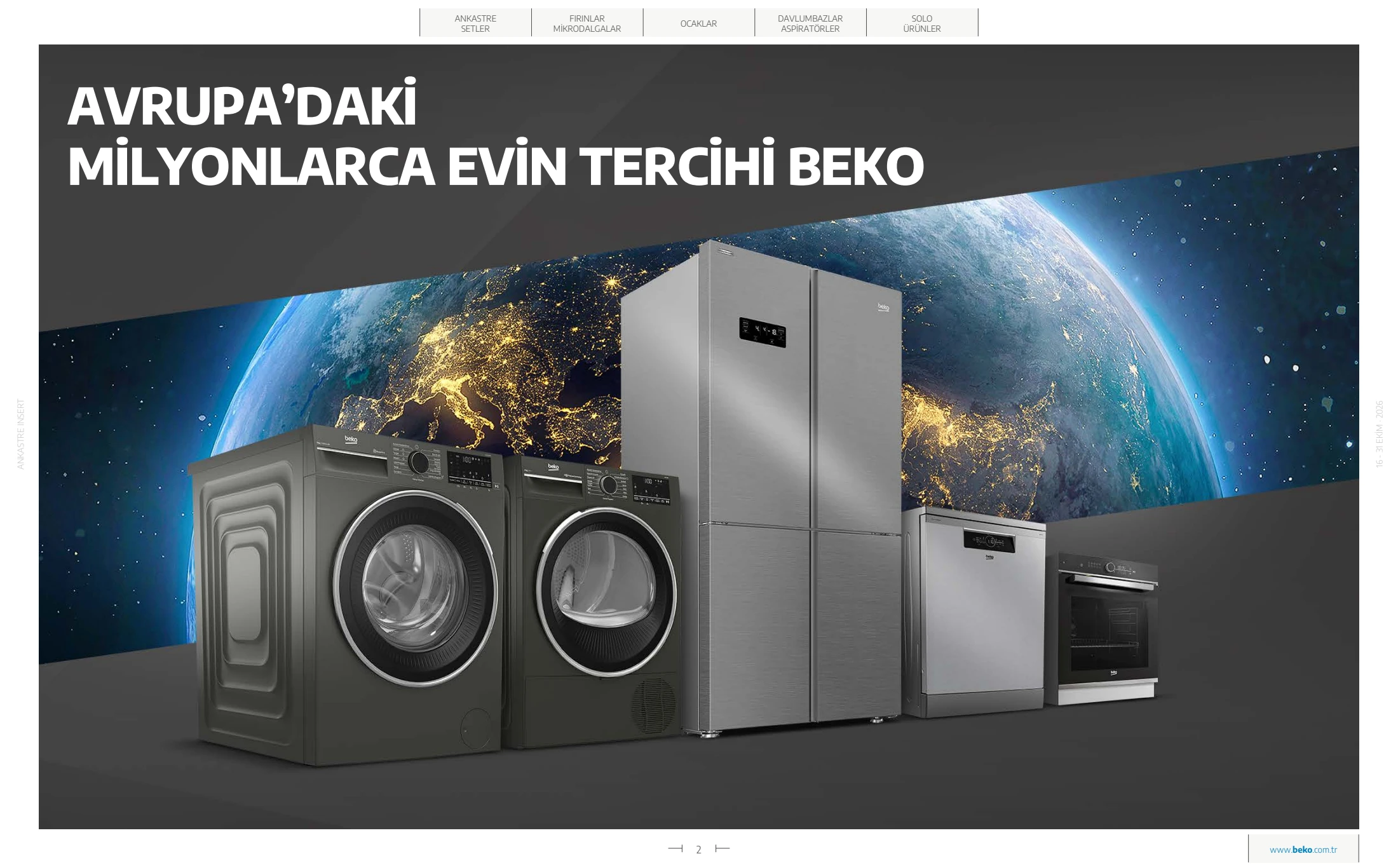 Beko Beko Pişiriciler Kataloğu, 2. sayfa