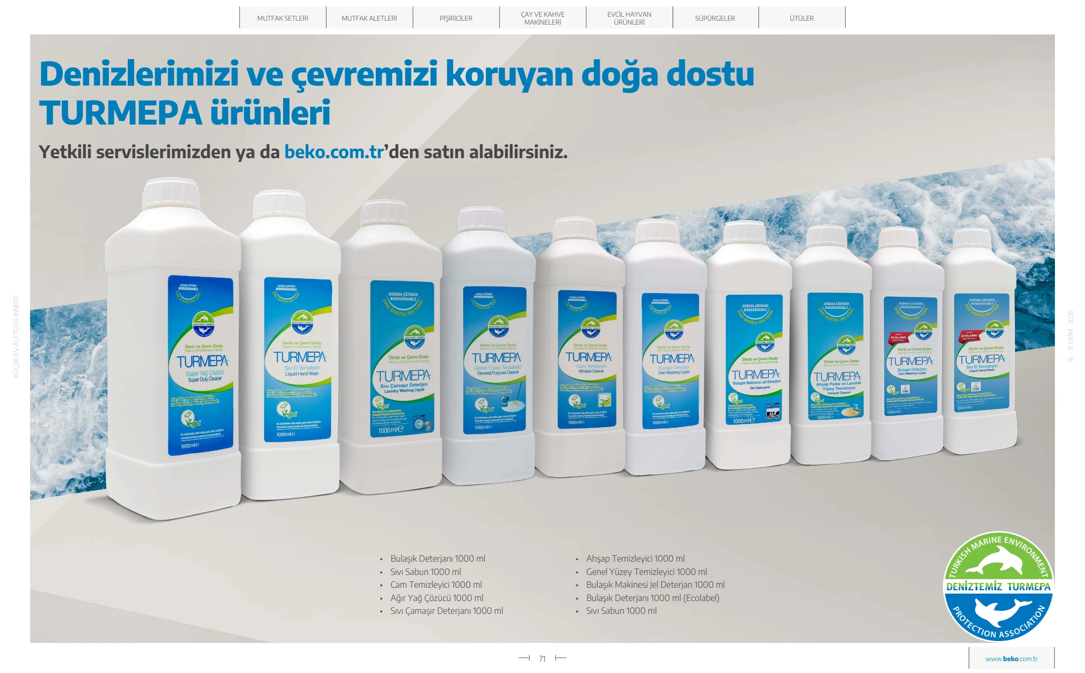 Beko Beko Küçük Ev Aletleri Kataloğu, 71. sayfa