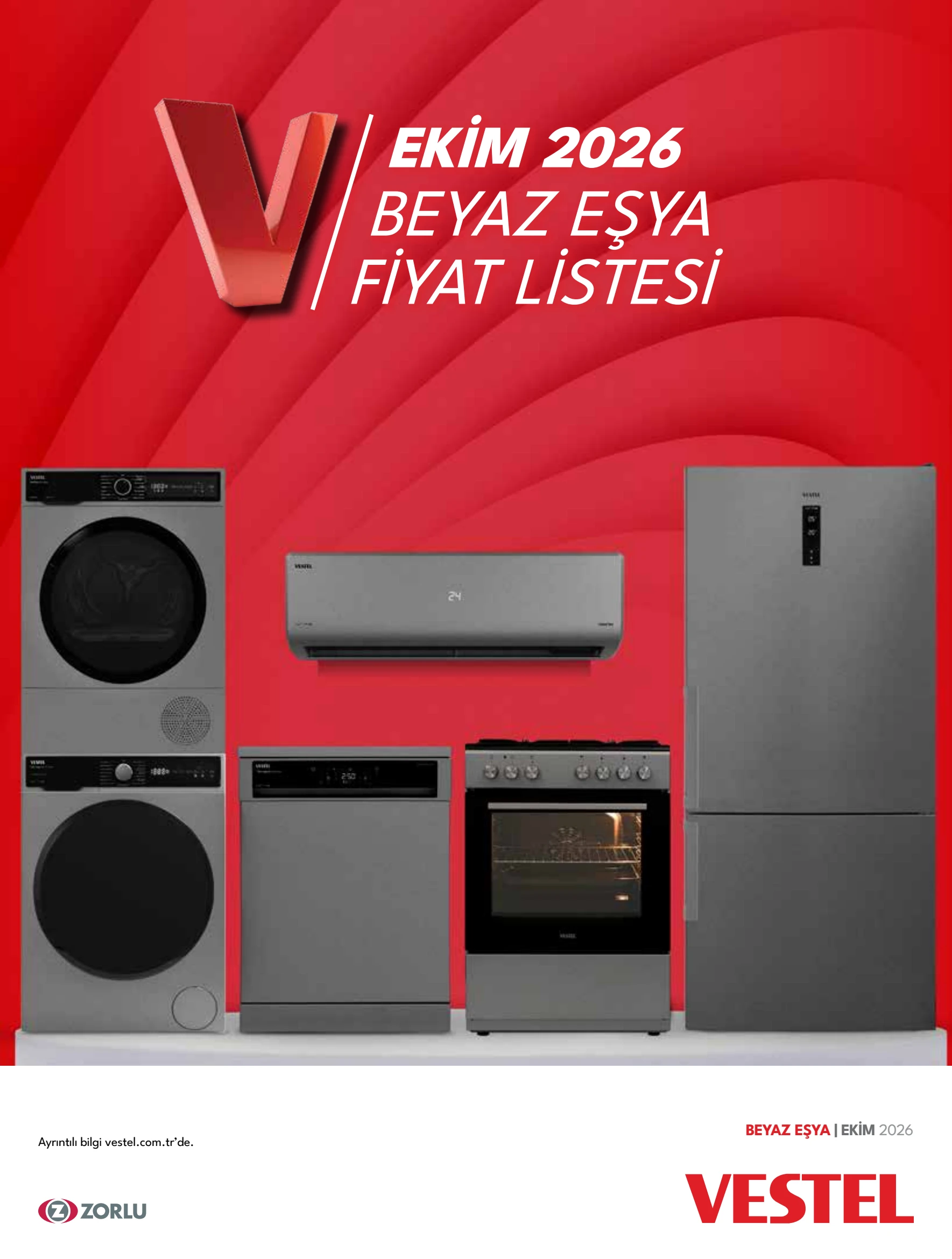 Vestel Beyaz Eşyalar Broşürü, 1. sayfa