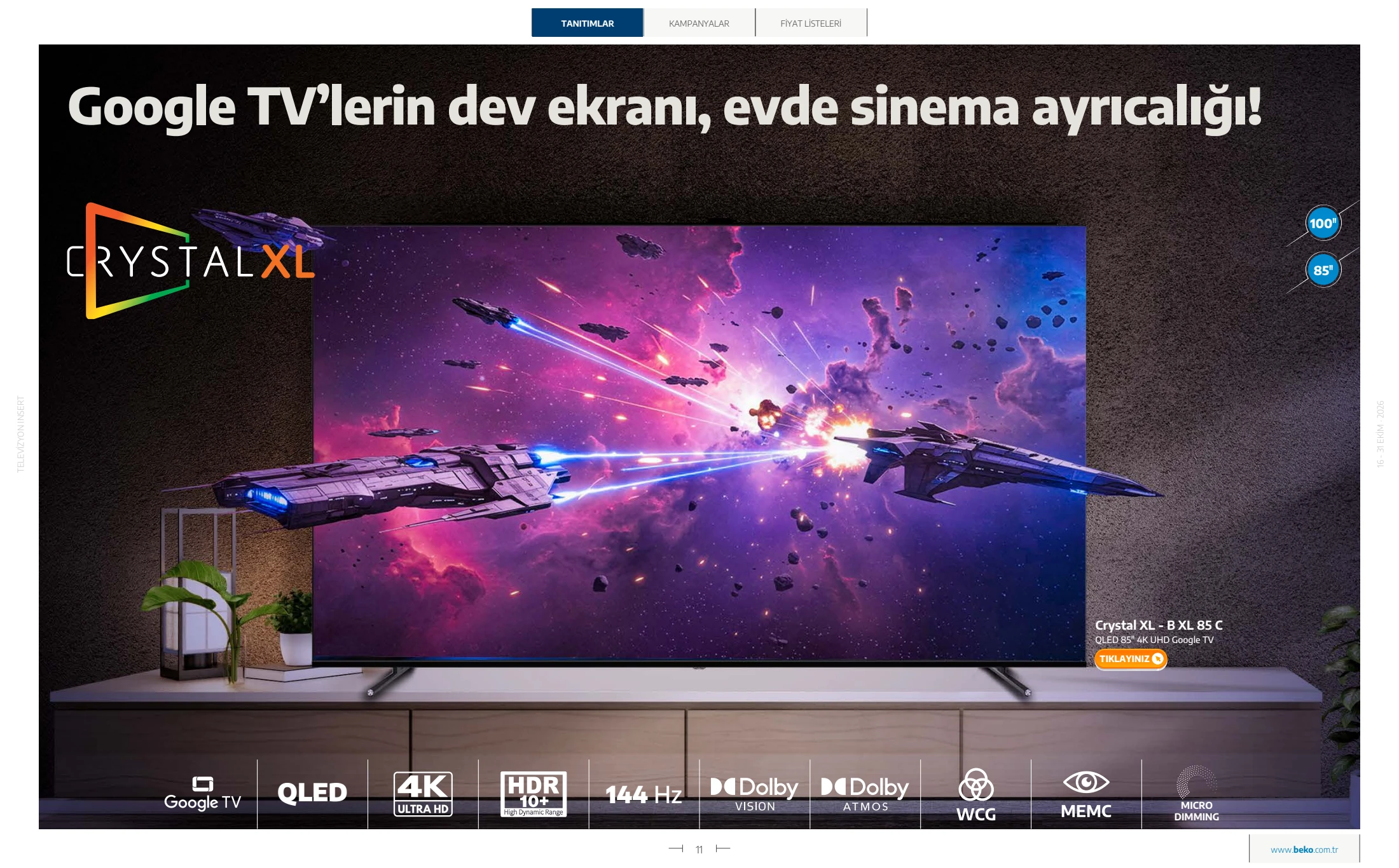 Beko Beko Televizyon Kataloğu, 11. sayfa