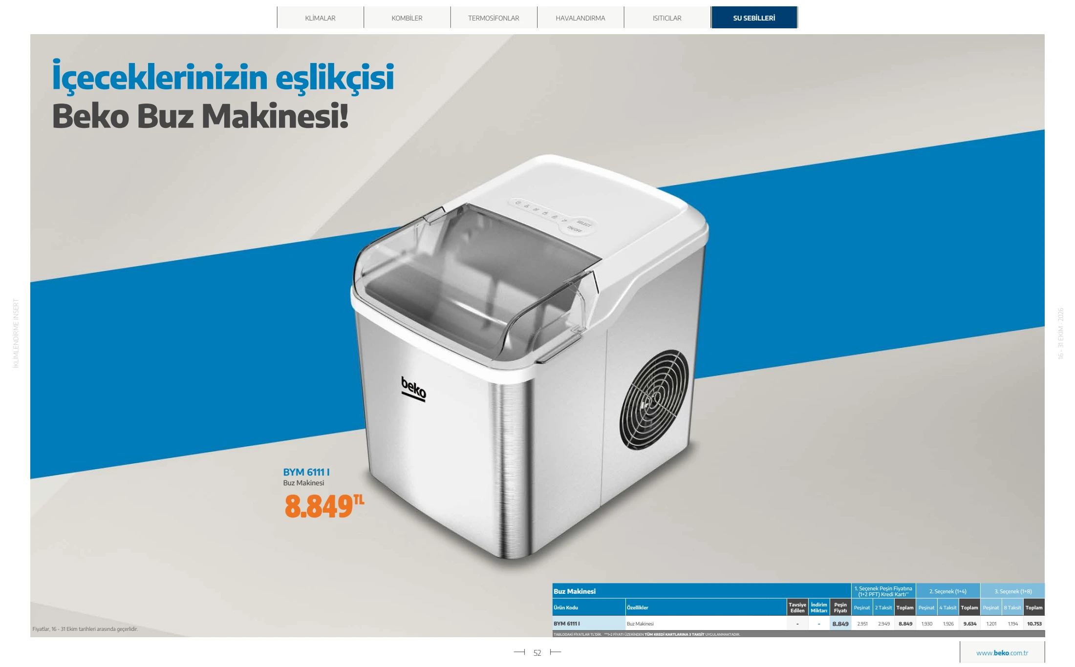 Beko Beko İklimlendirme Kataloğu, 52. sayfa