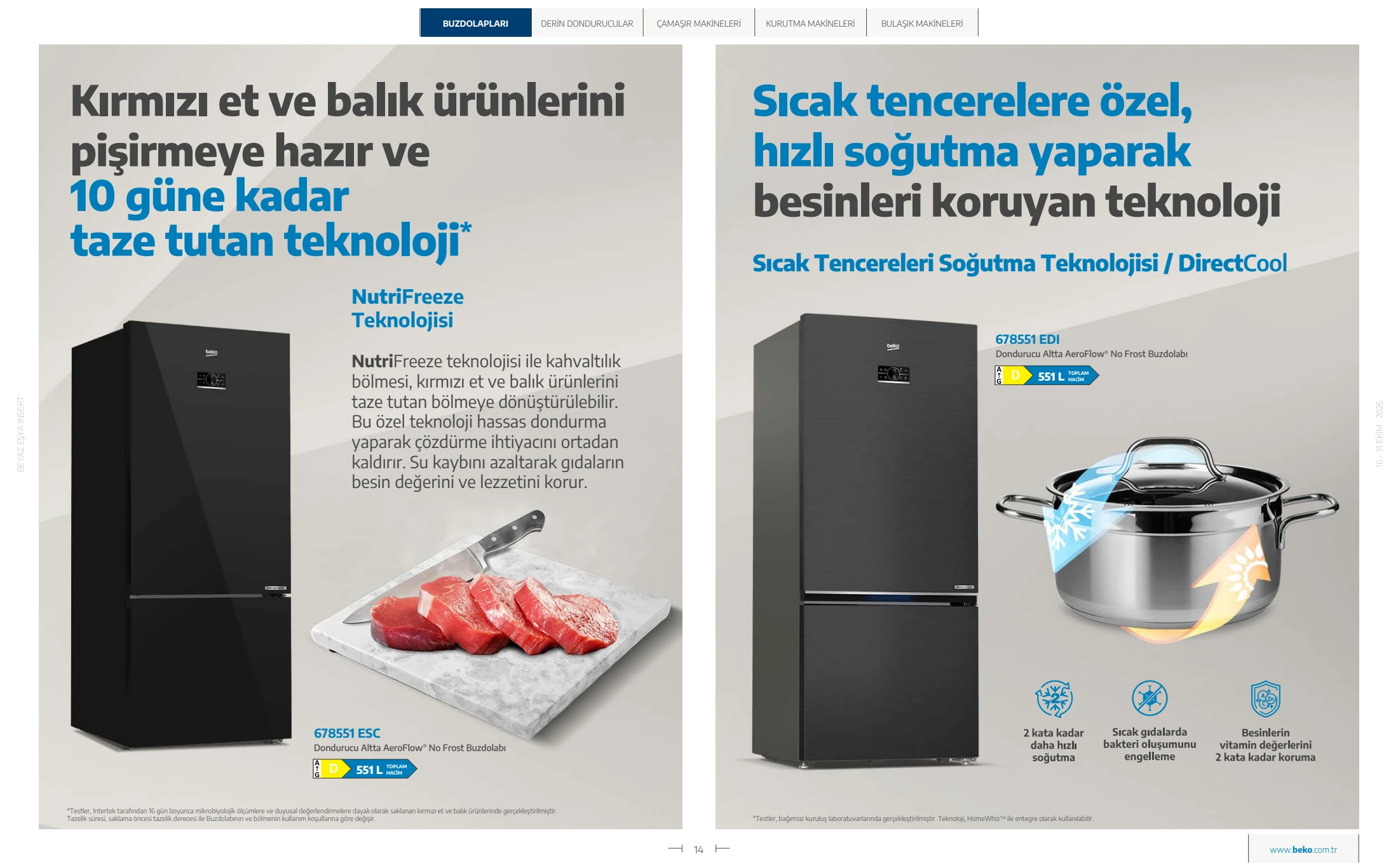 Beko Beko Beyaz Eşya Kataloğu, 14. sayfa