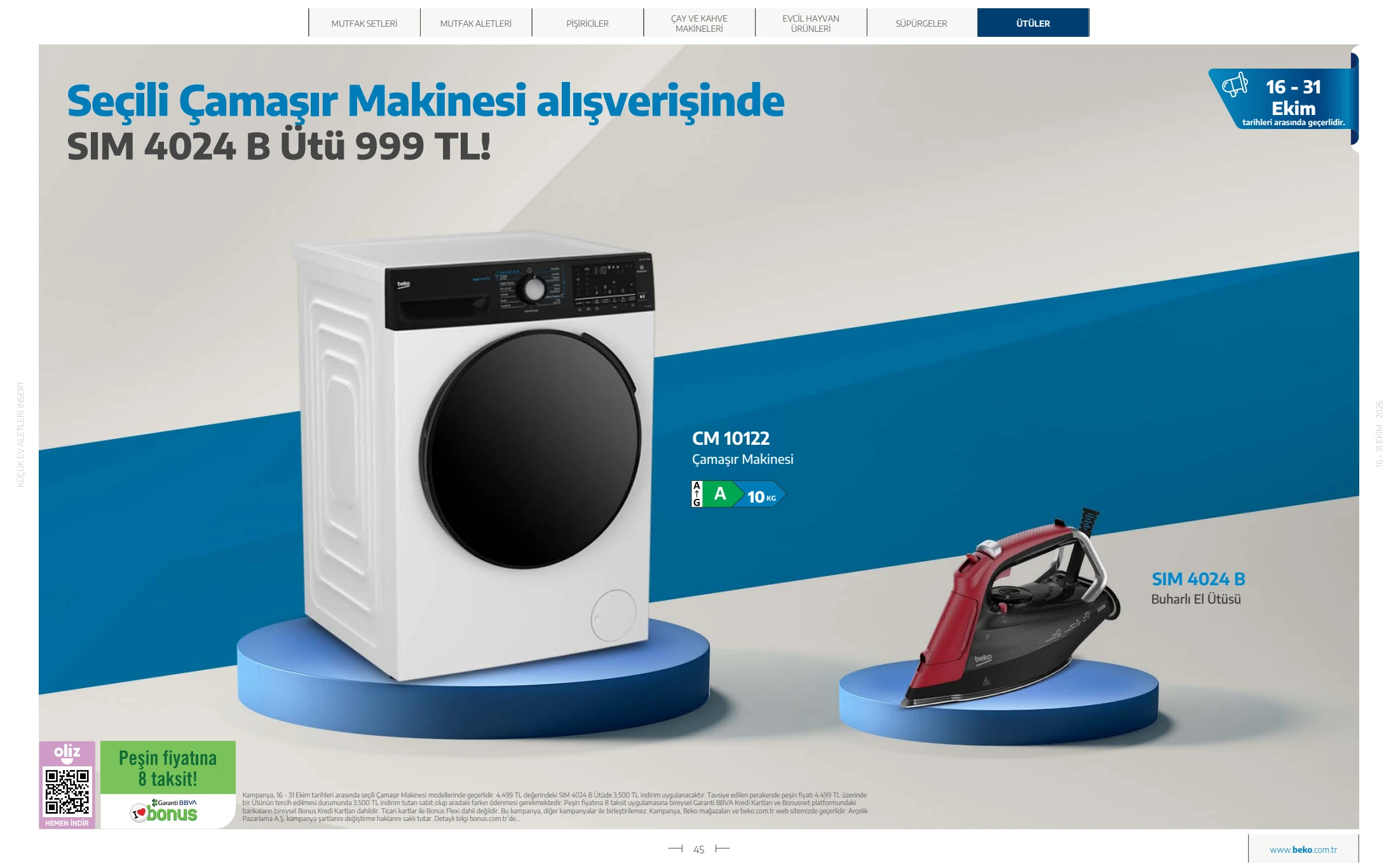 Beko Beko Küçük Ev Aletleri Kataloğu, 45. sayfa