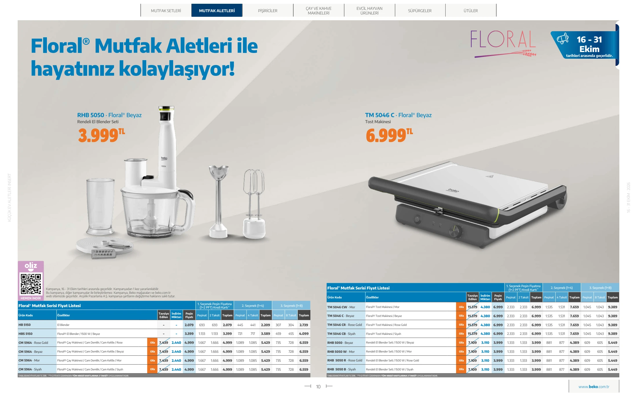 Beko Beko Küçük Ev Aletleri Kataloğu, 10. sayfa
