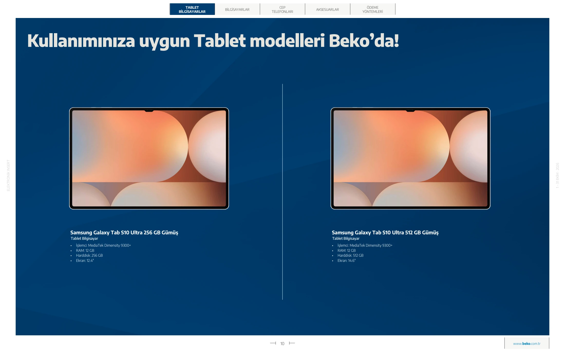 Beko Beko Elektronik Kataloğu, 10. sayfa