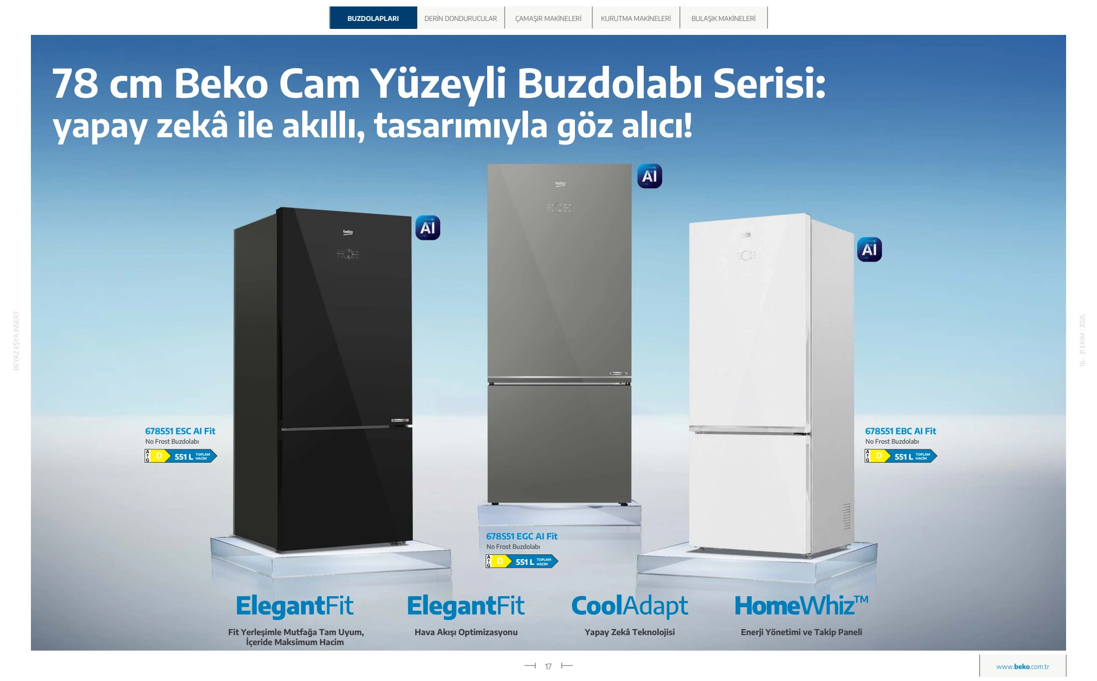 Beko Beko Beyaz Eşya Kataloğu, 17. sayfa