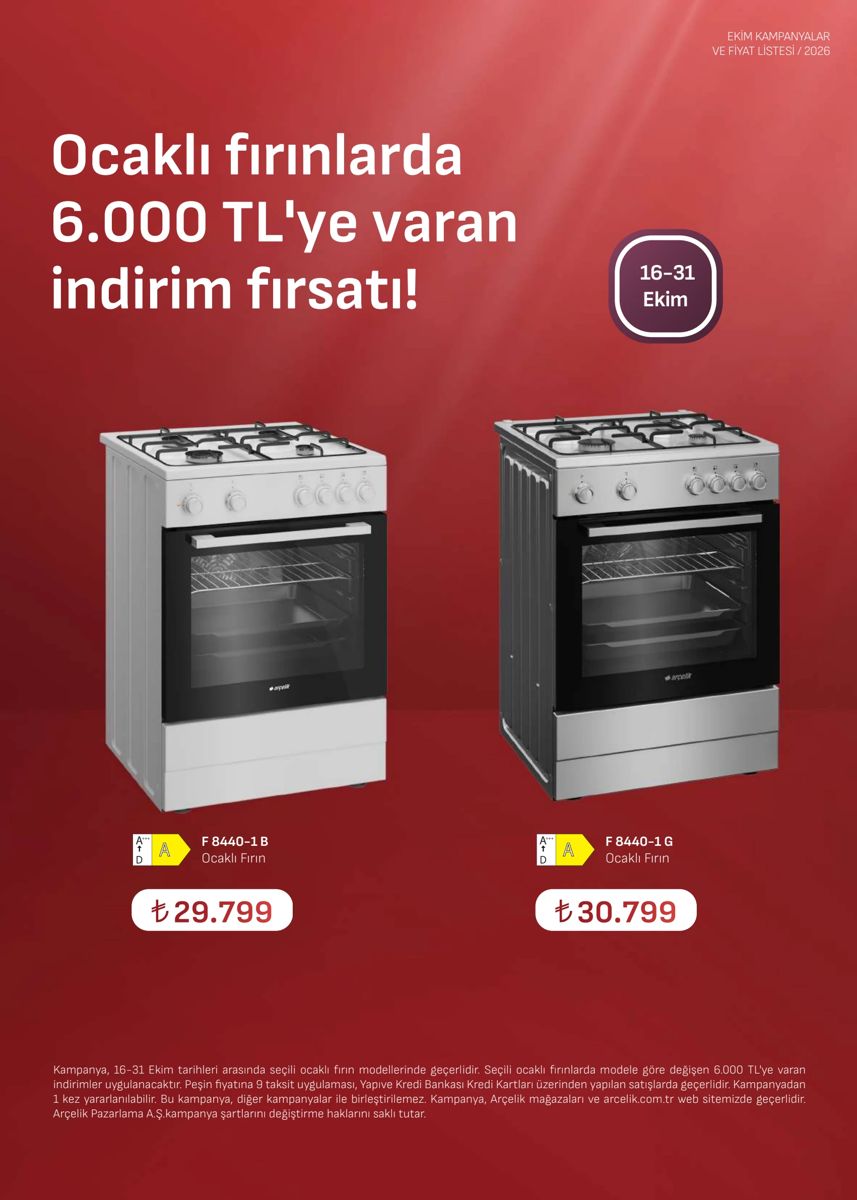 Arçelik Arcelik Ankastre Kataloğu, 9. sayfa
