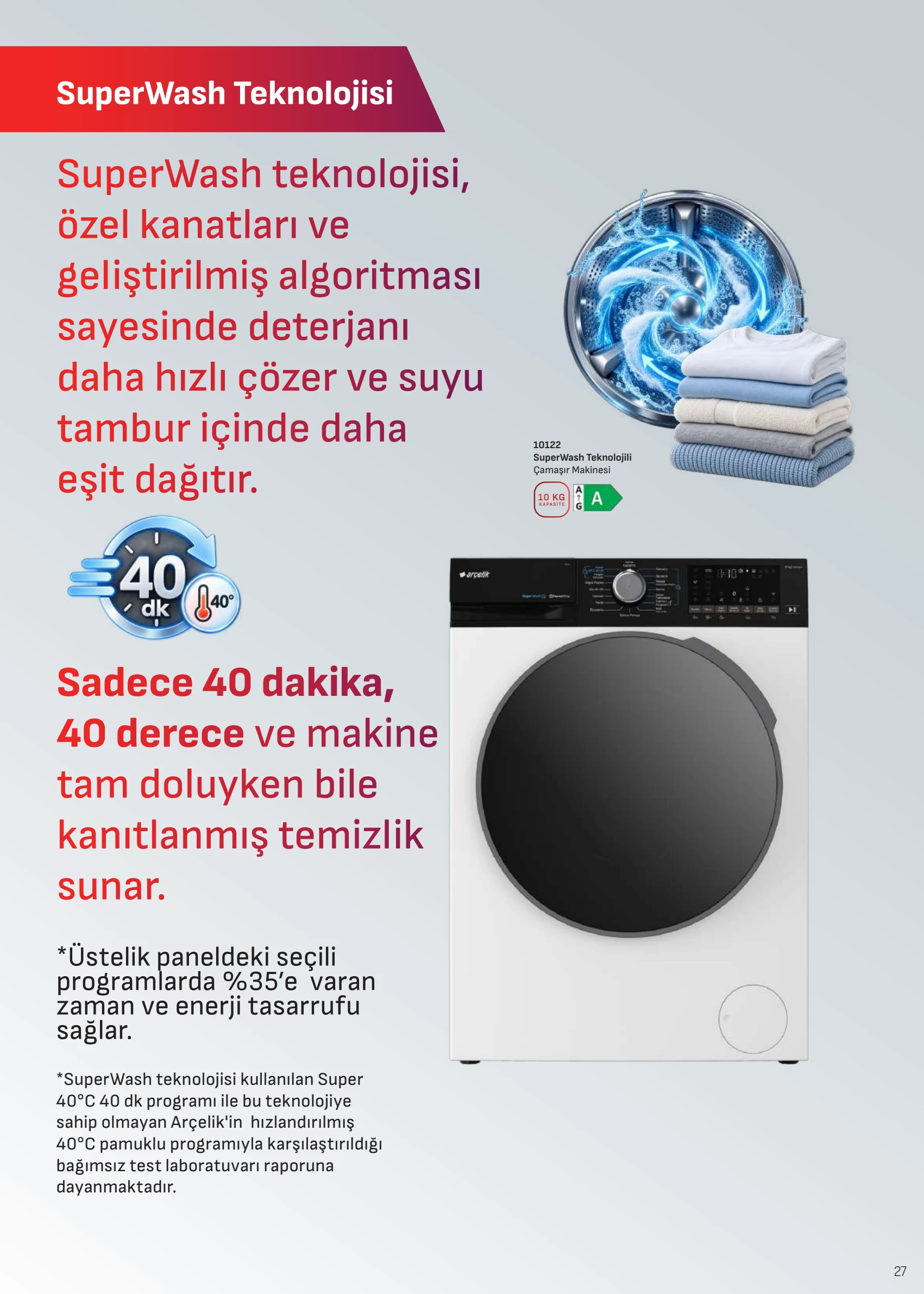 Arçelik Arçelik Genel Kataloğu, 27. sayfa