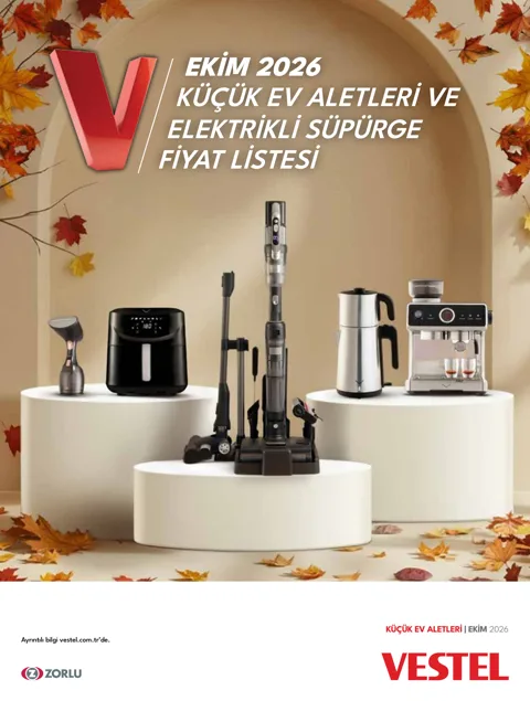 Vestel Küçük Ev Aletleri ve Süpürgeler Broşürü broşür kapağı