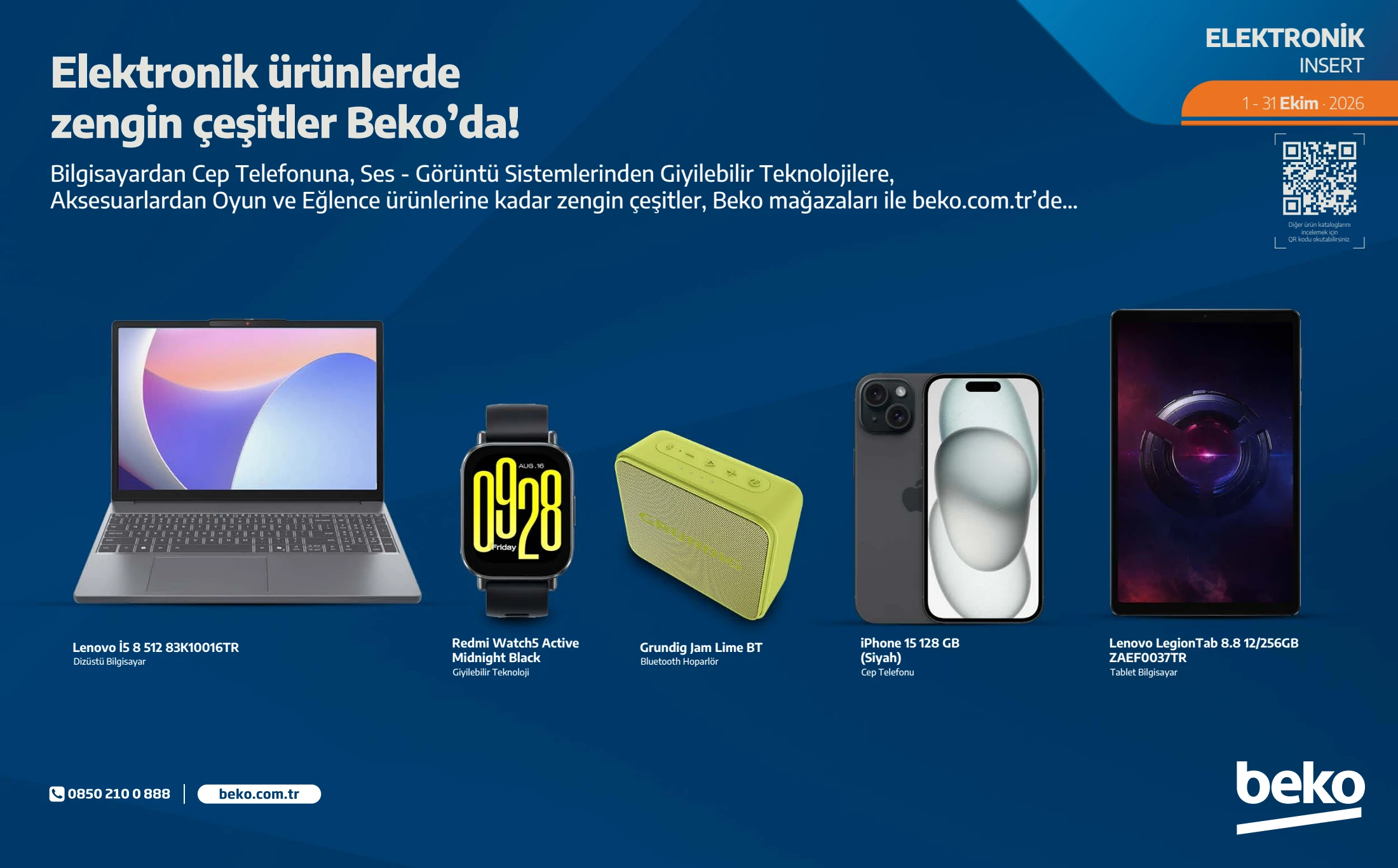 Beko Beko Elektronik Kataloğu, 1. sayfa