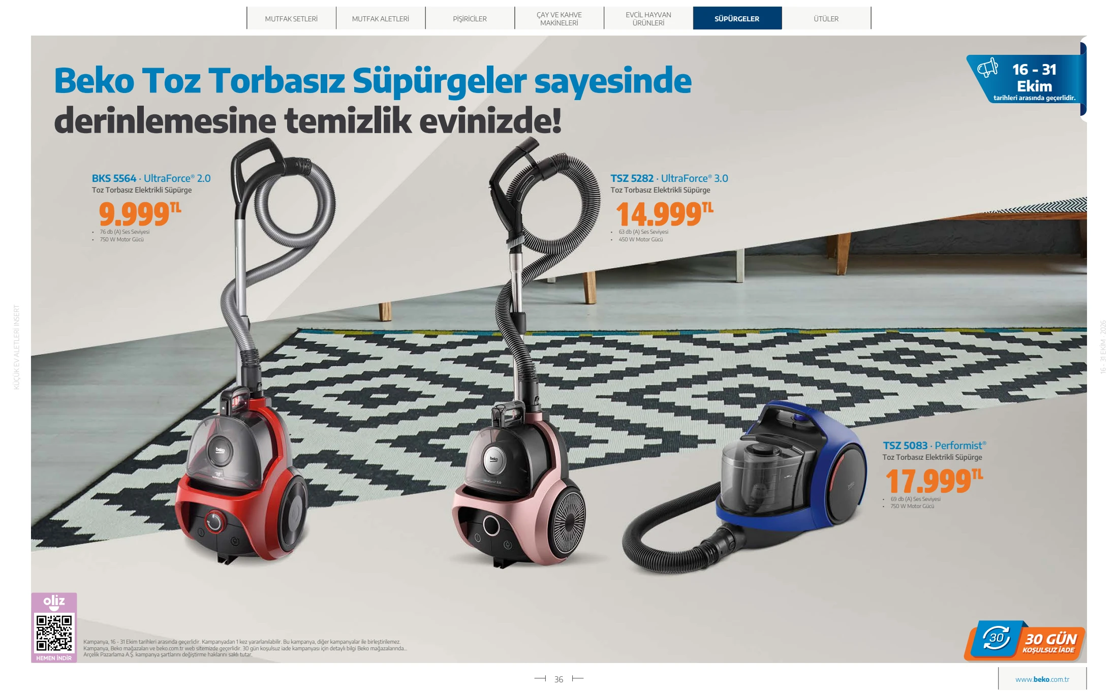 Beko Beko Küçük Ev Aletleri Kataloğu, 36. sayfa