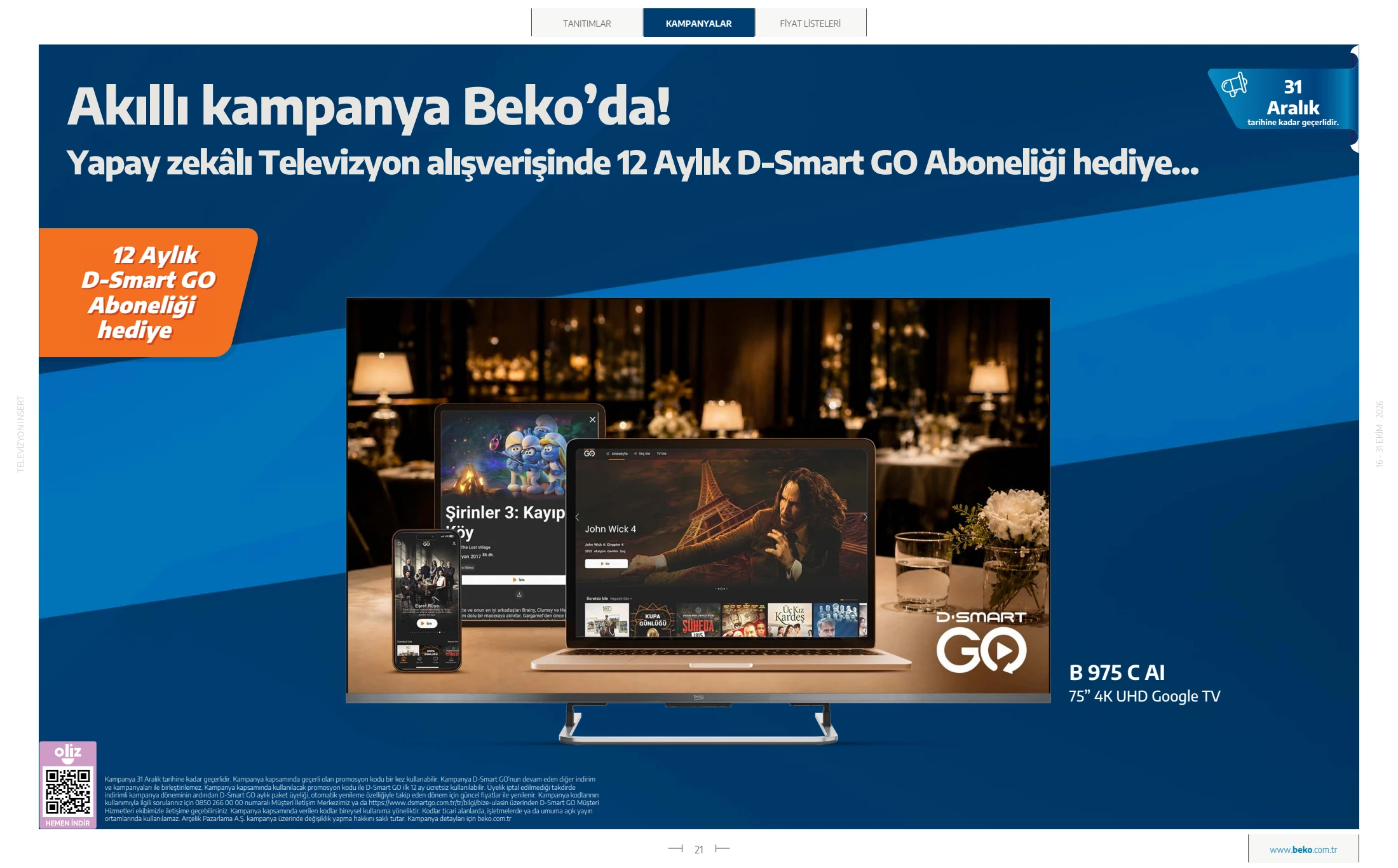 Beko Beko Televizyon Kataloğu, 21. sayfa