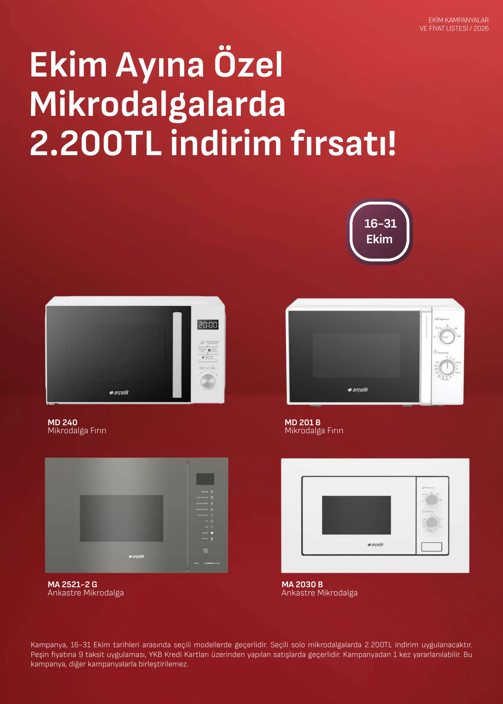 Arçelik Arcelik Ankastre Kataloğu, 8. sayfa