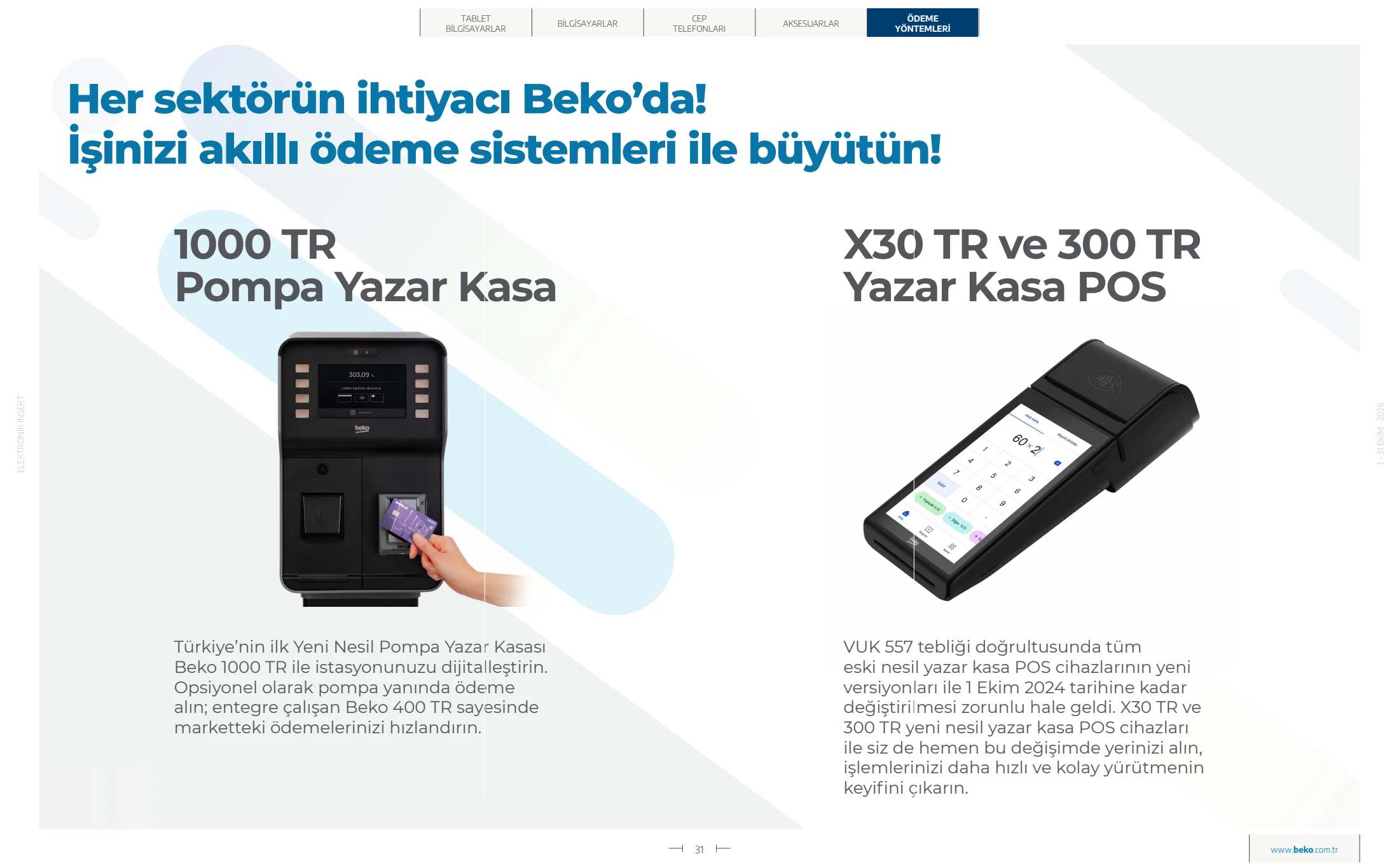 Beko Beko Elektronik Kataloğu, 31. sayfa