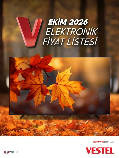 Vestel Tüketici Elektroniği Broşürü broşür kapağı