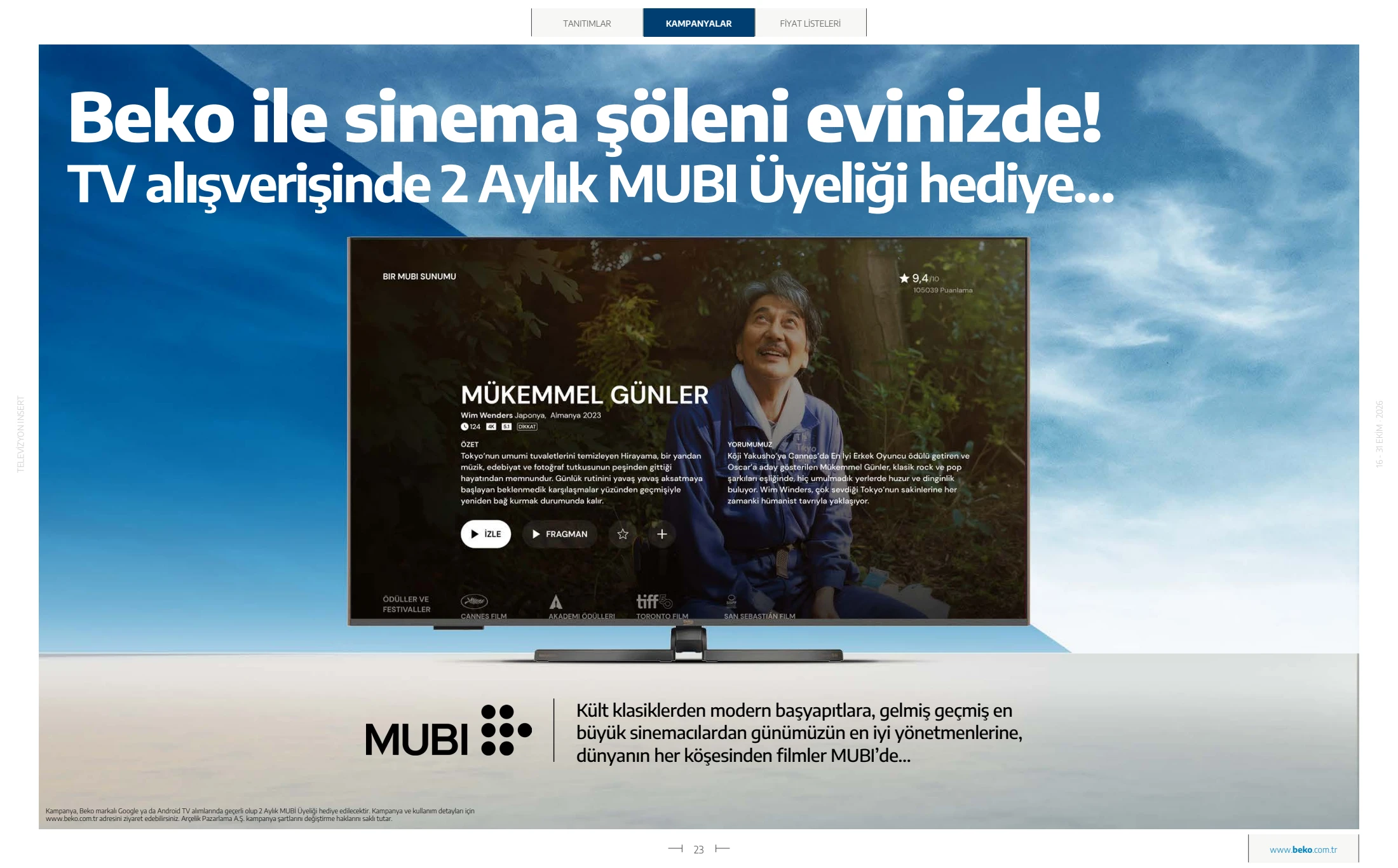 Beko Beko Televizyon Kataloğu, 23. sayfa