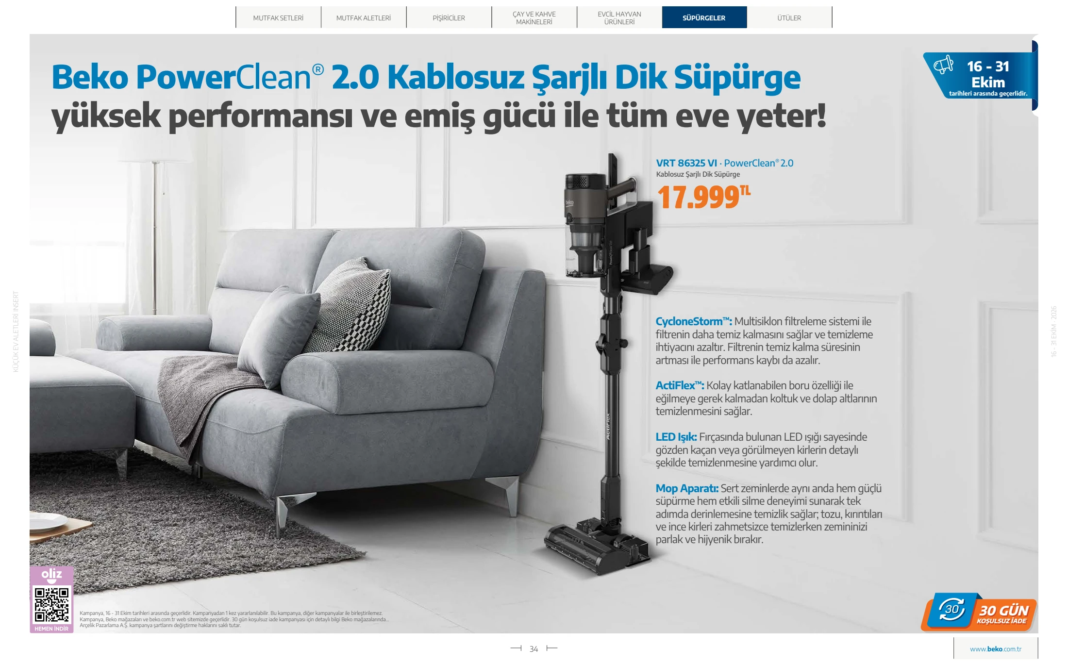 Beko Beko Küçük Ev Aletleri Kataloğu, 34. sayfa