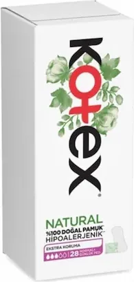 Kotex Ekstra Hipoalerjenik Natural 28'li